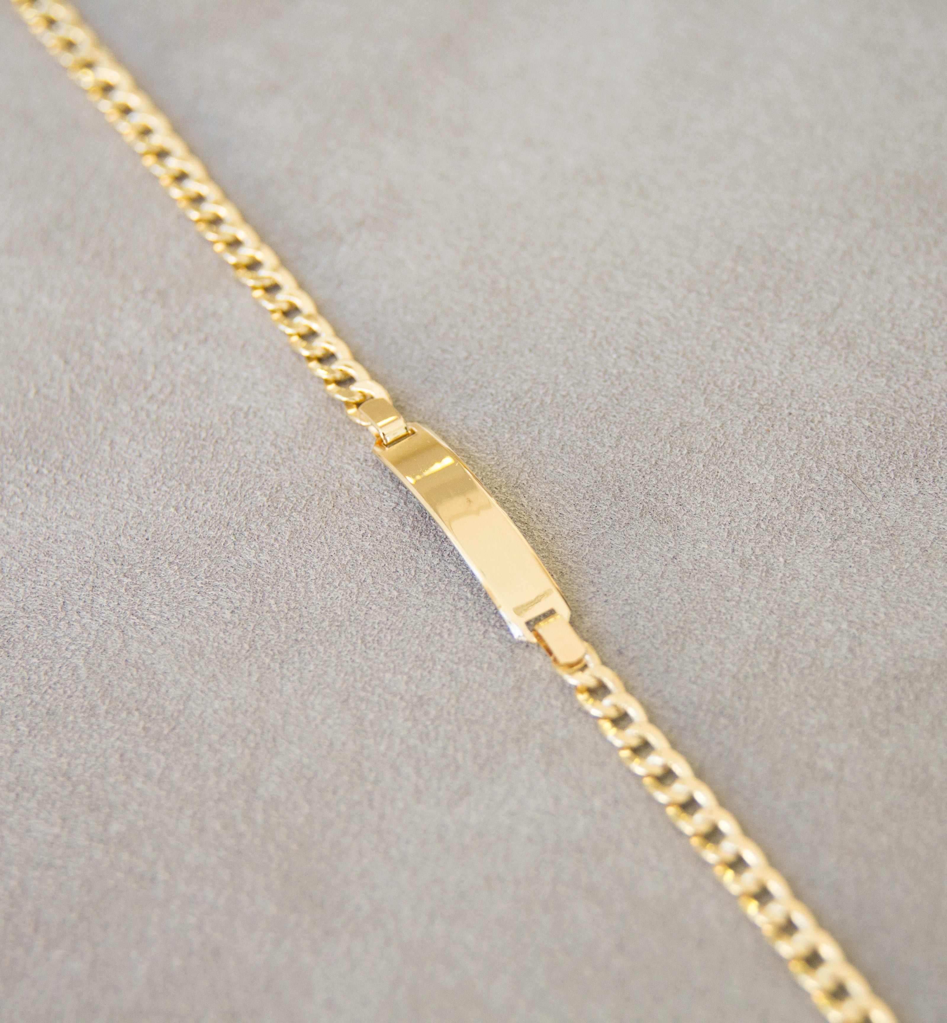 18ct Yellow Gold ID Bracelet