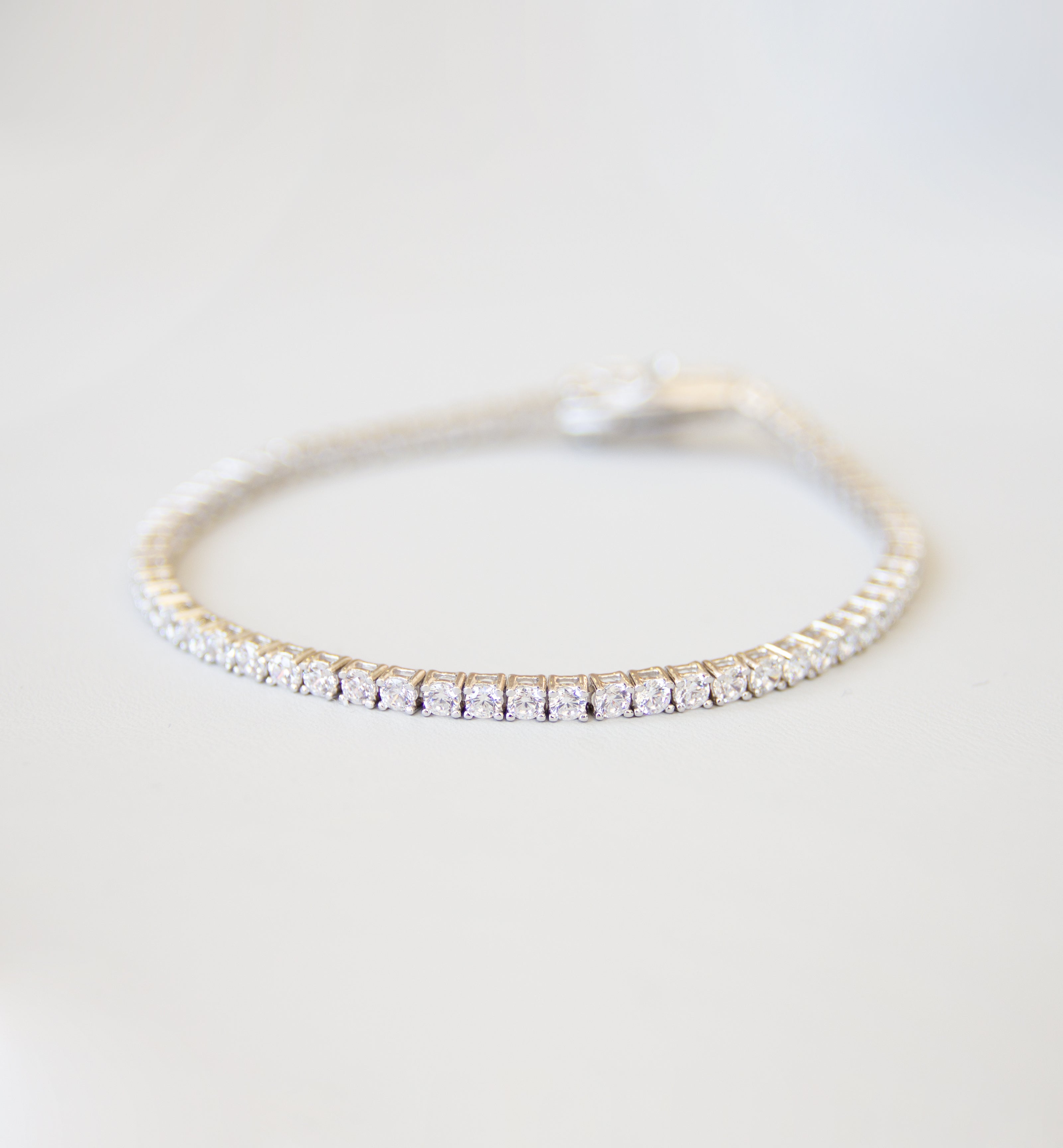 Silver 925 Tennis Bracelet with Cubic Zircon Stones