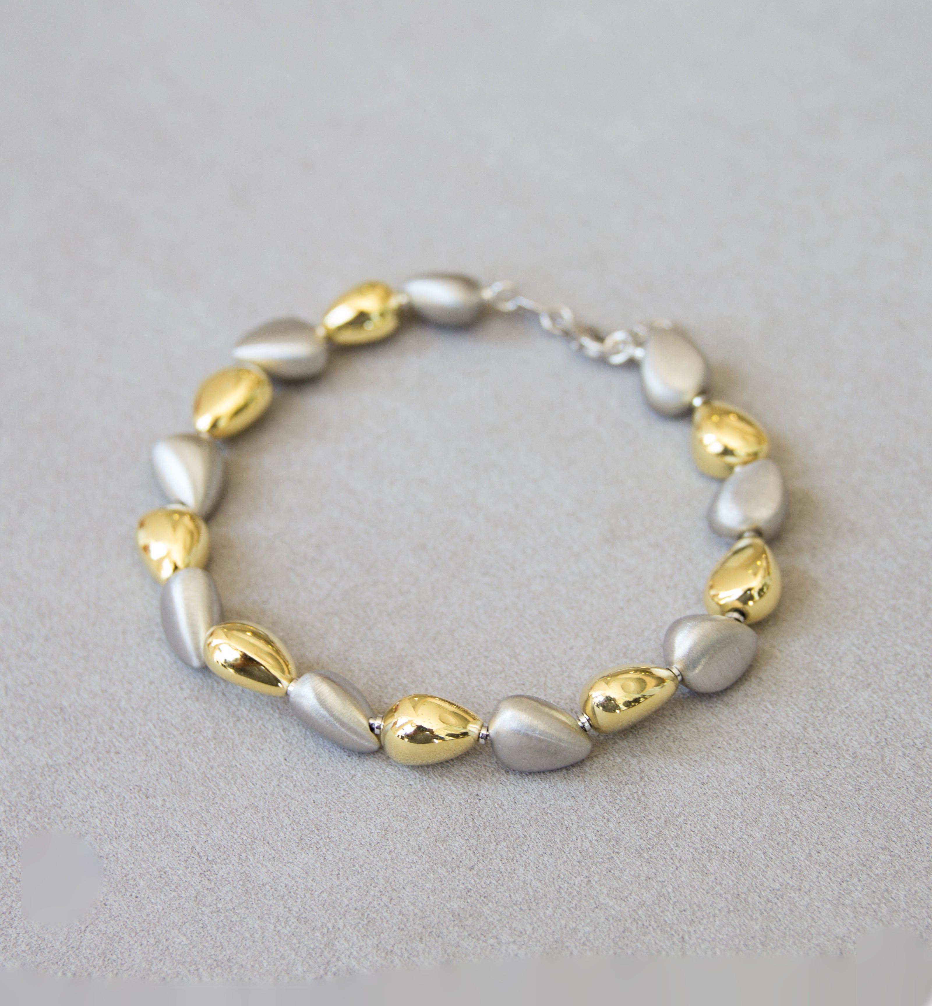 Silver 925 Two-Tone Bracelet