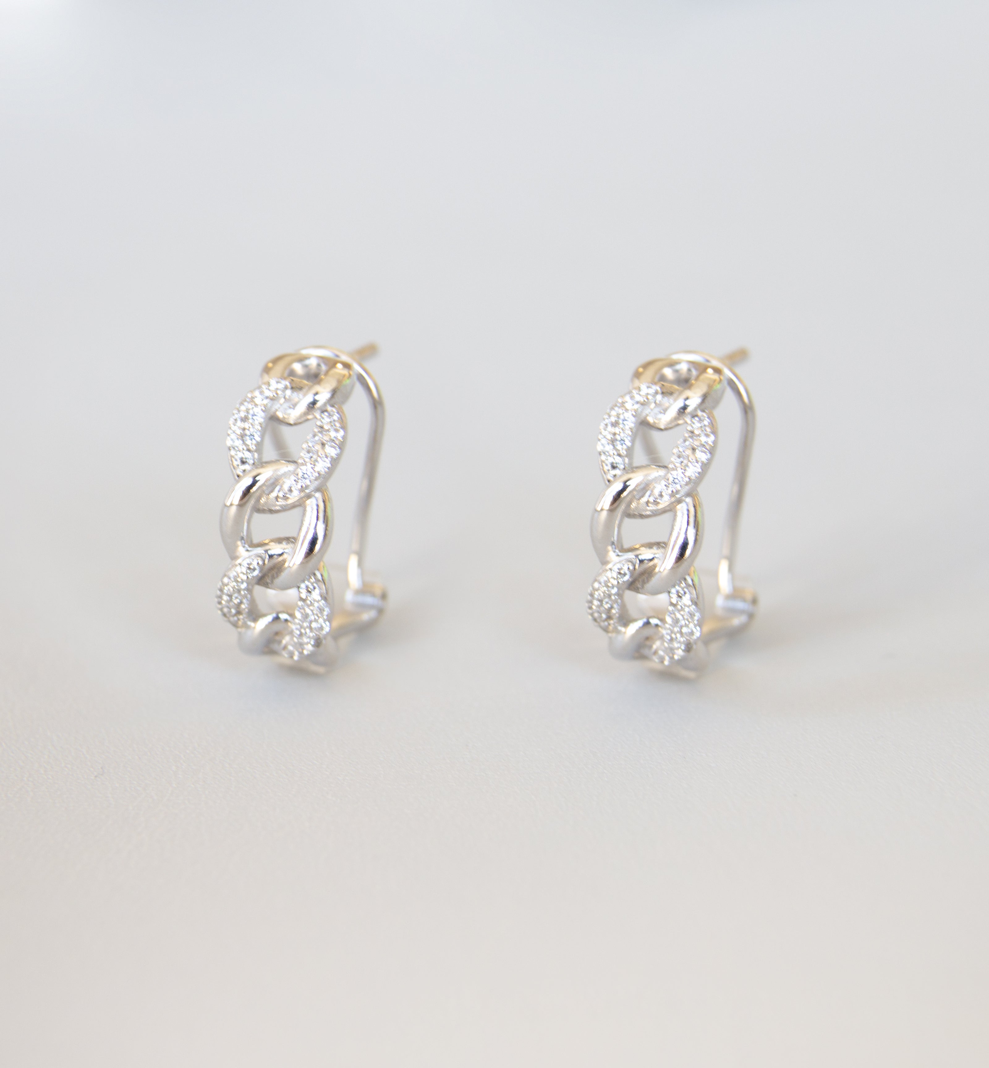 Silver 925 Link Earrings