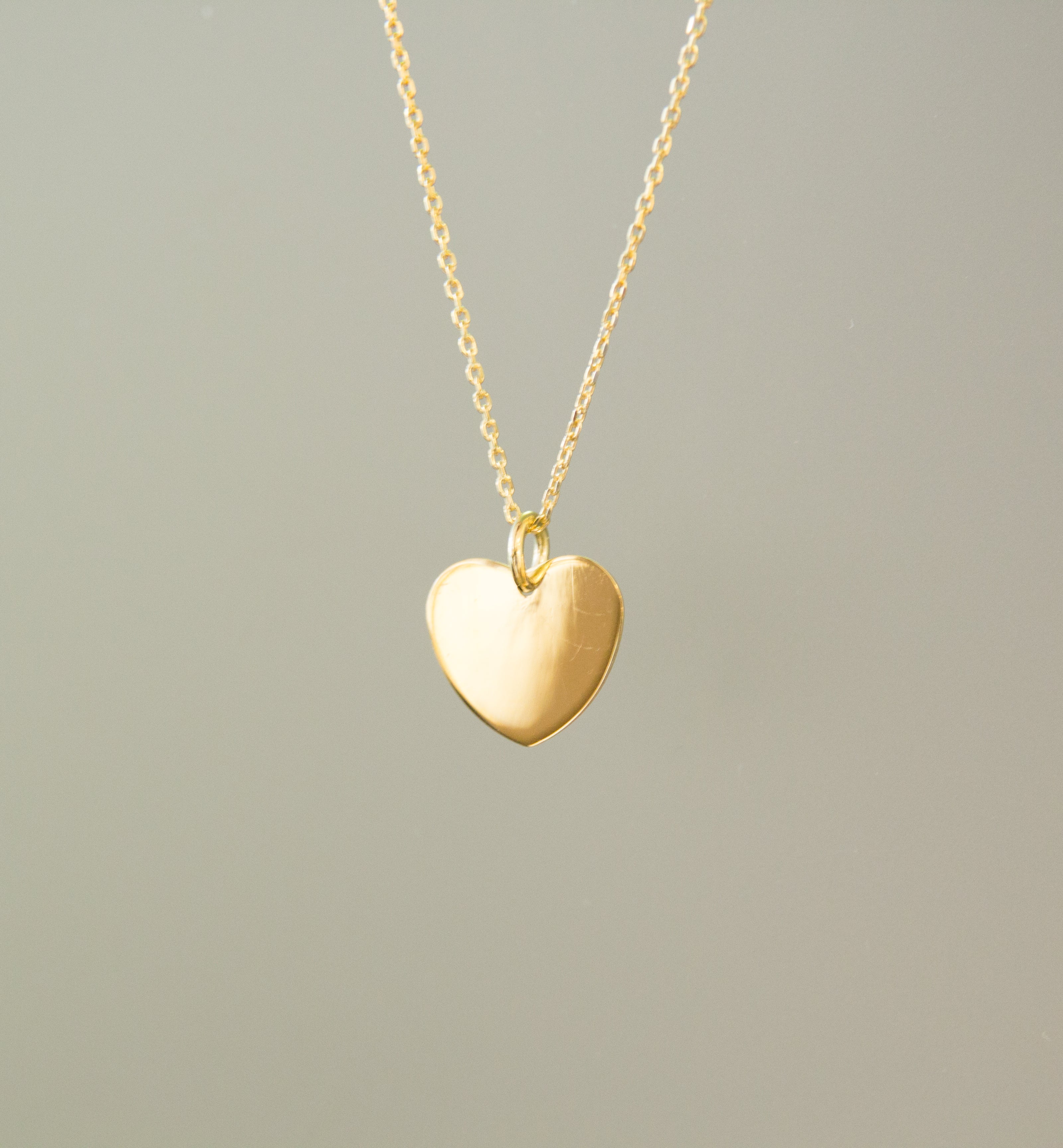 Silver 925 Engraveable Heart Pendant