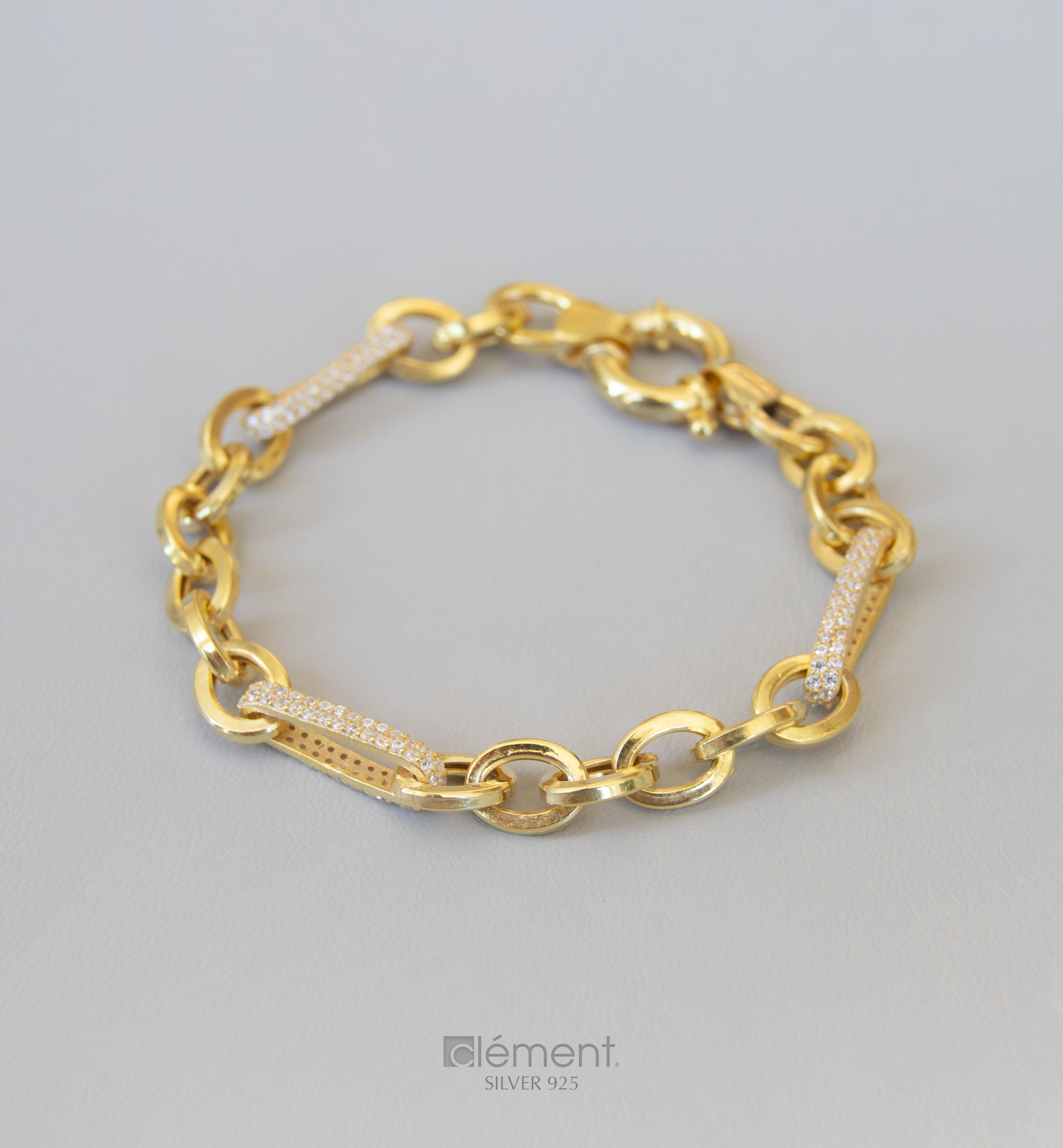 Silver 925 Bracelet with Cubic Zircon Stones