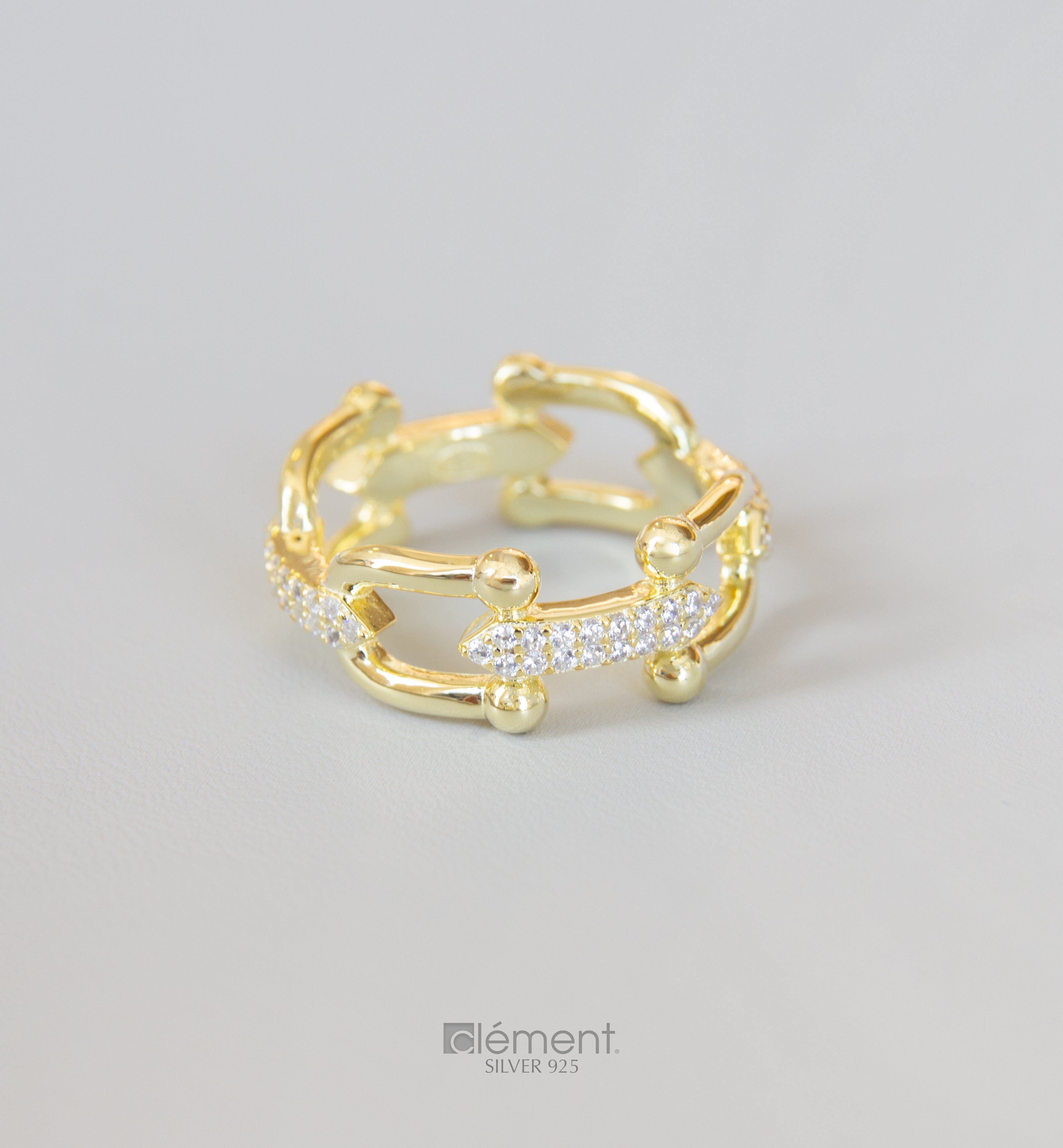 Silver 925 Ring with Cubic Zircon Stones
