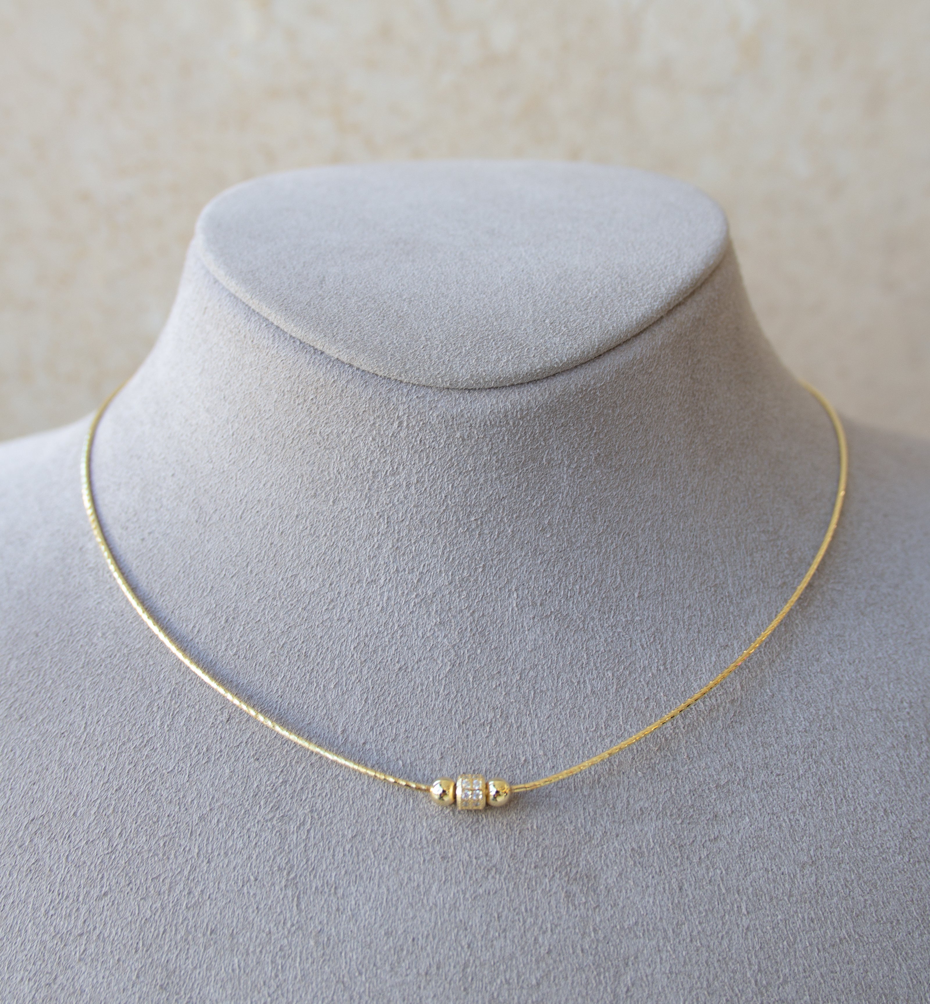 Silver 925 Yellow Gold Plated Necklace