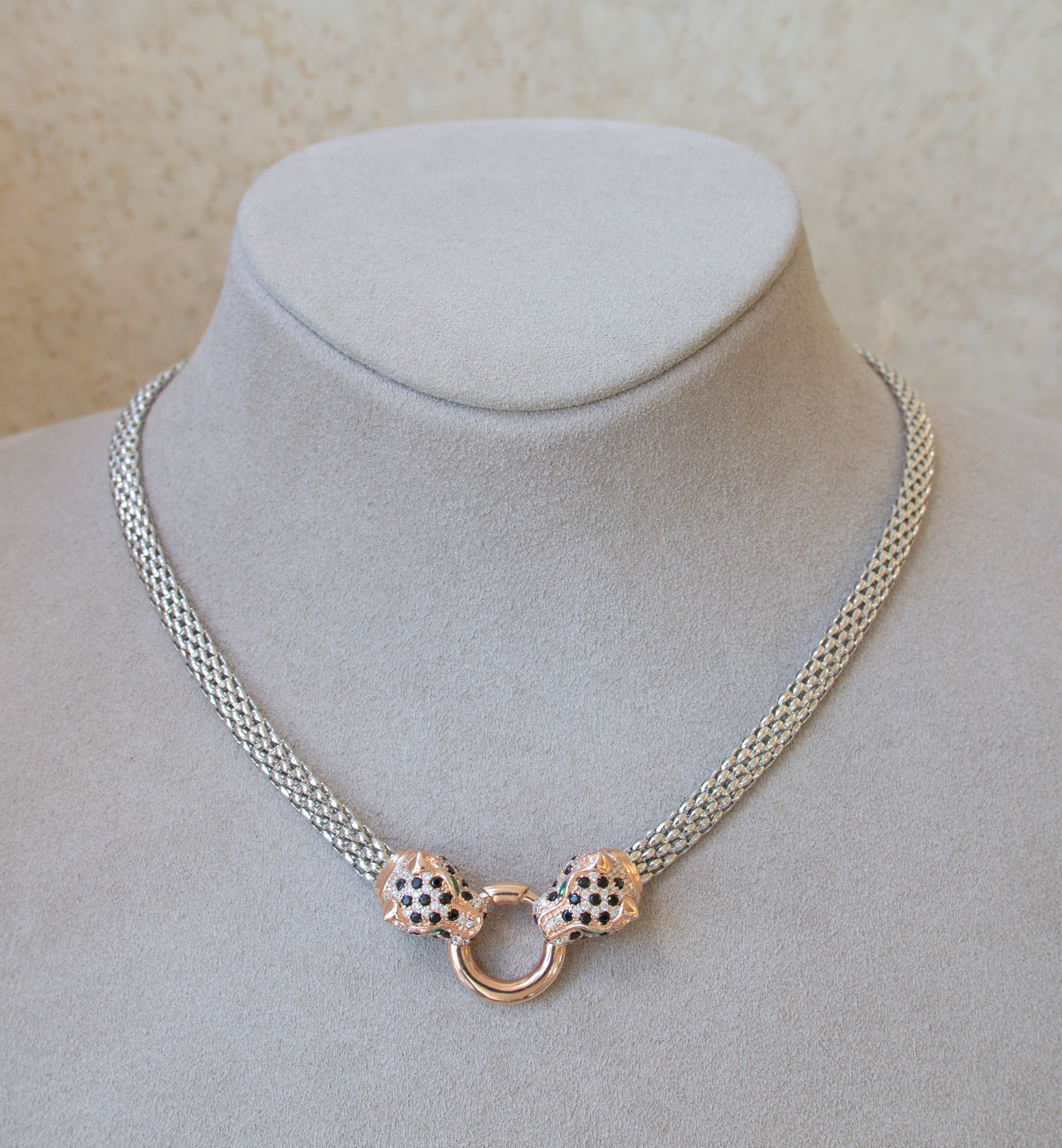 Silver 925 Panther Necklace