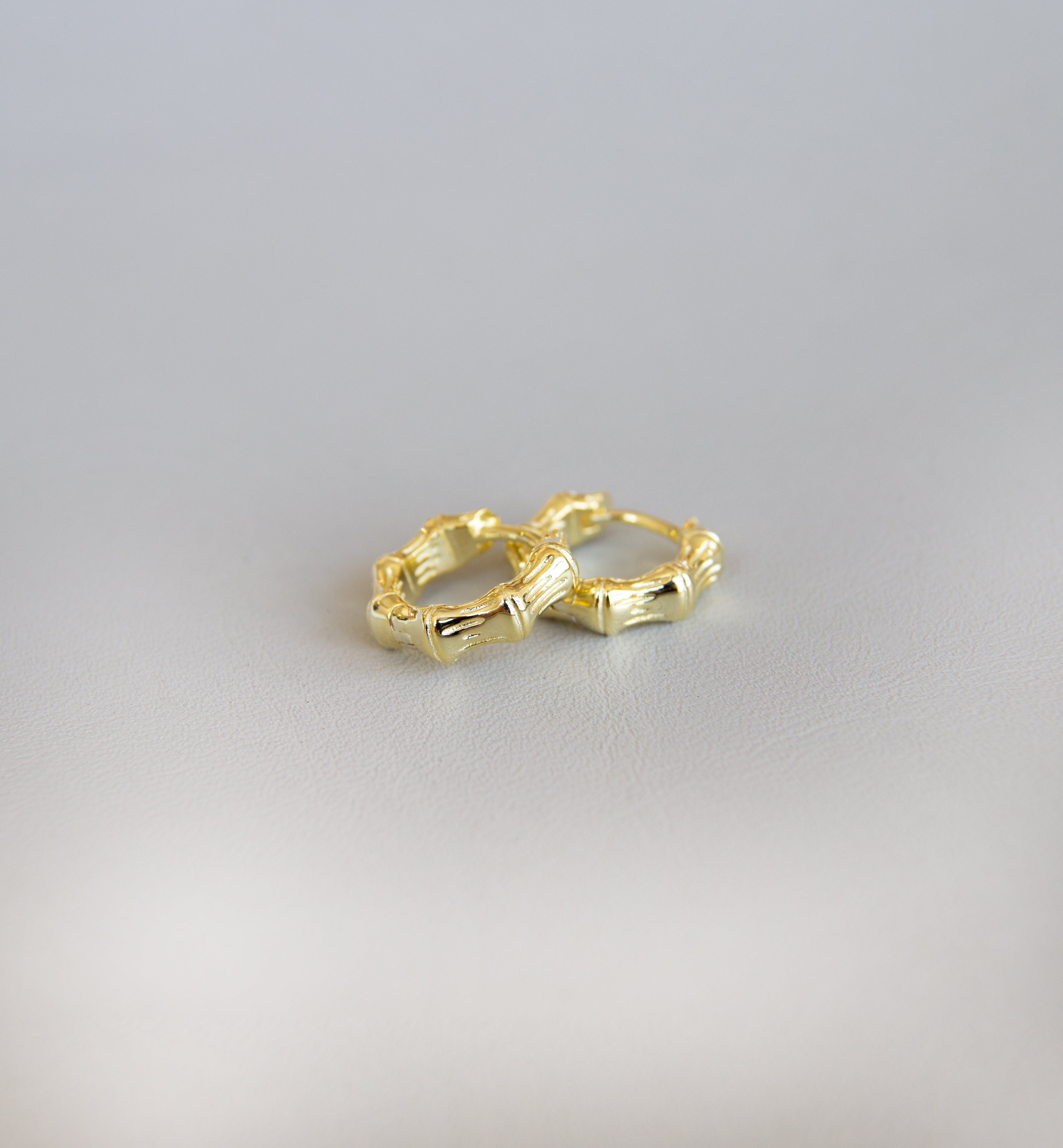 Silver 925 Yellow Gold Plated Design Hoop Earrings