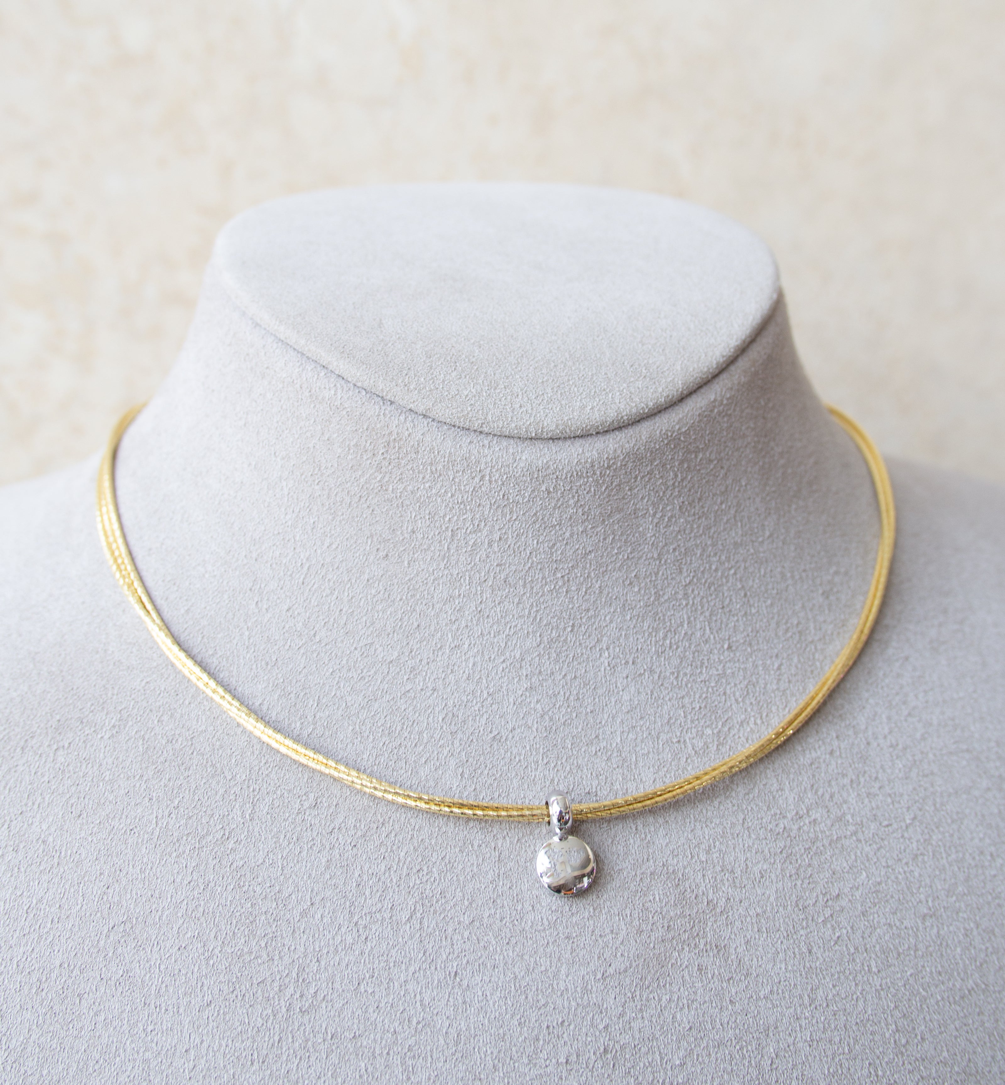 Silver 925 Yellow Gold Plated Necklace