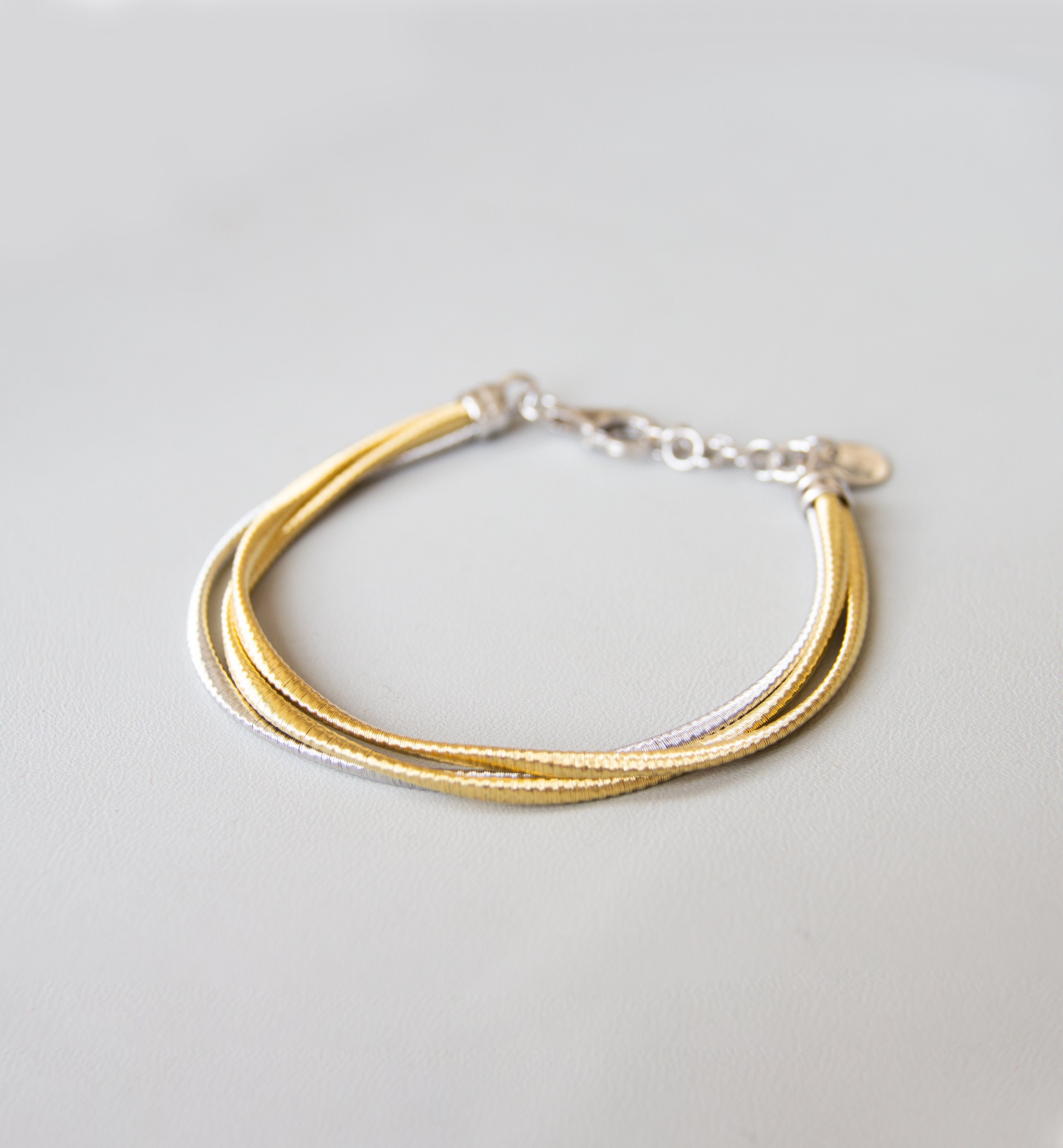 Silver 925 2 Colour Bracelet