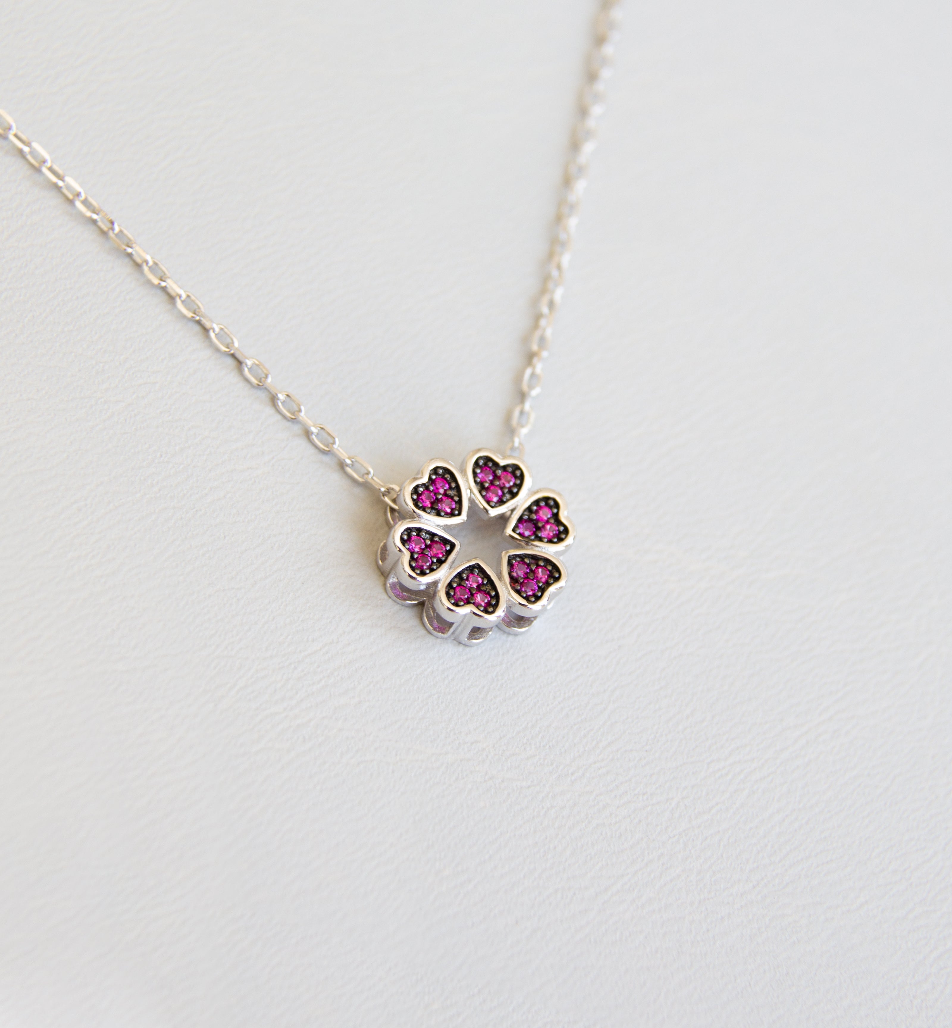 Silver 925 Heart Pendant Necklace