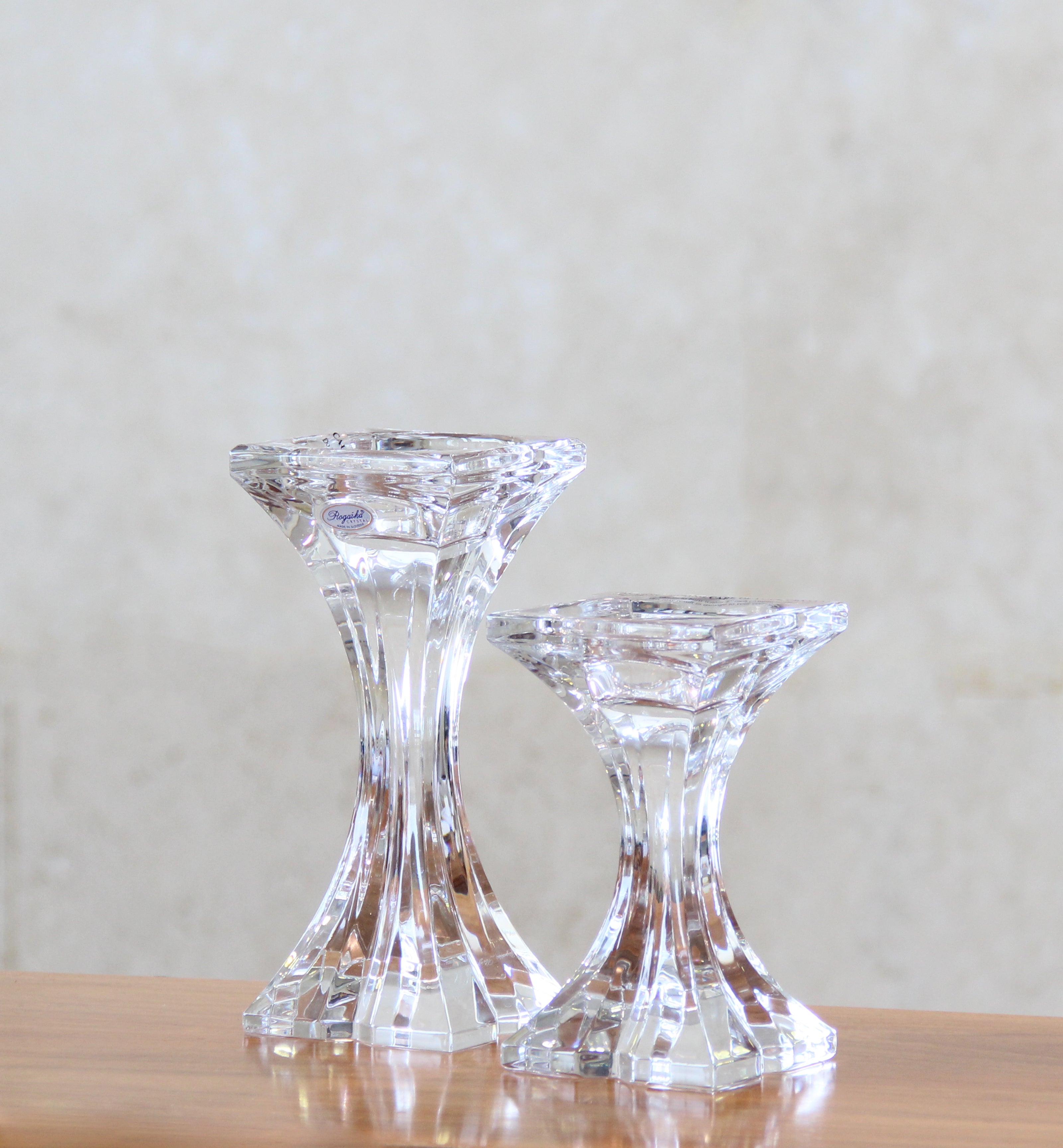Rogaska Square Candle Holder