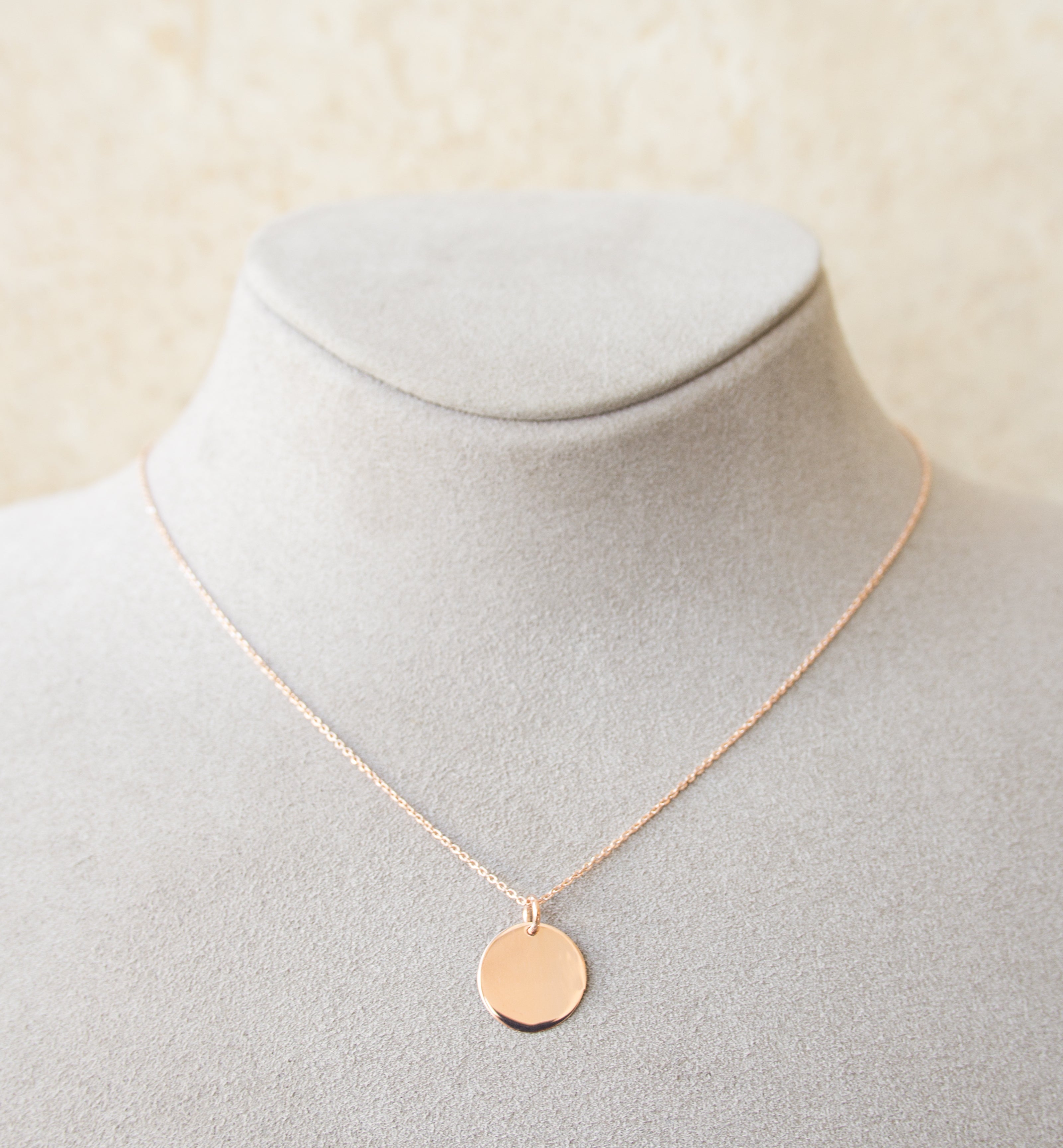 Silver 925 Engraveable Circle Pendant