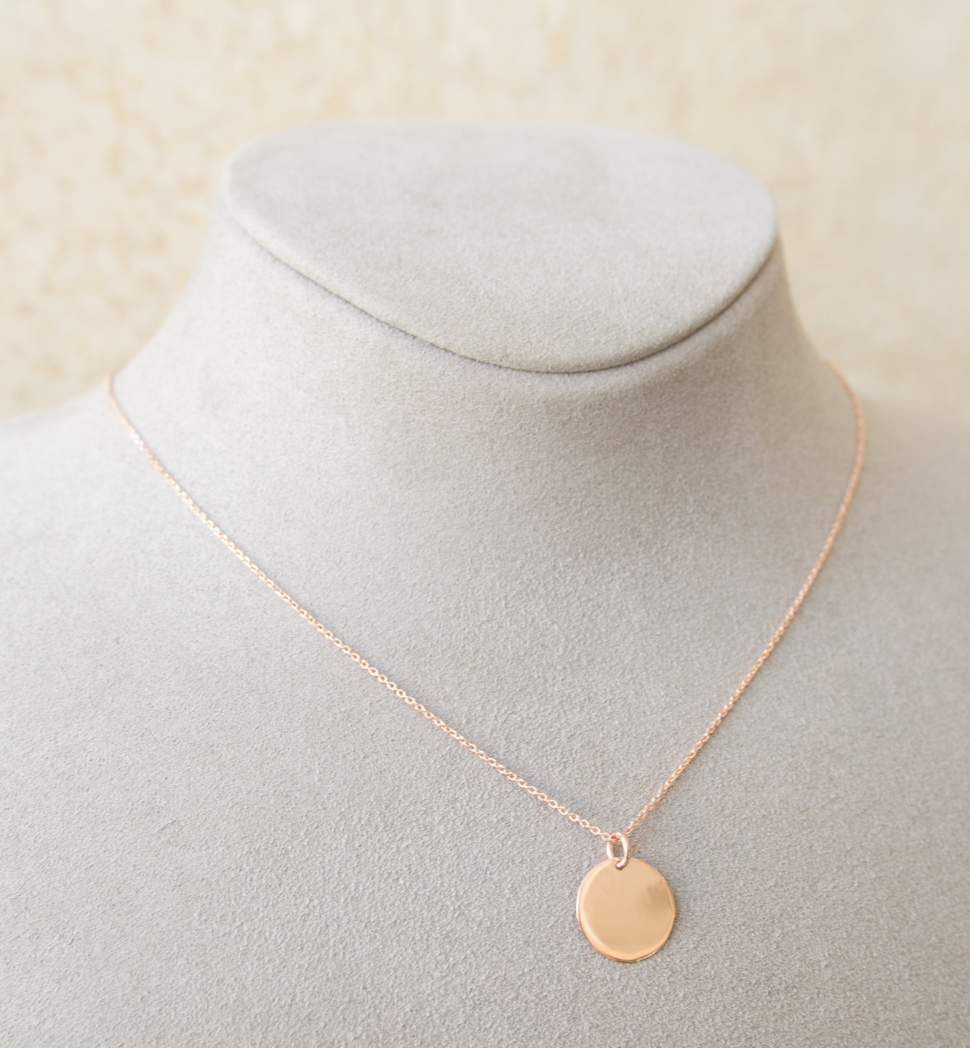 Silver 925 Engraveable Circle Pendant