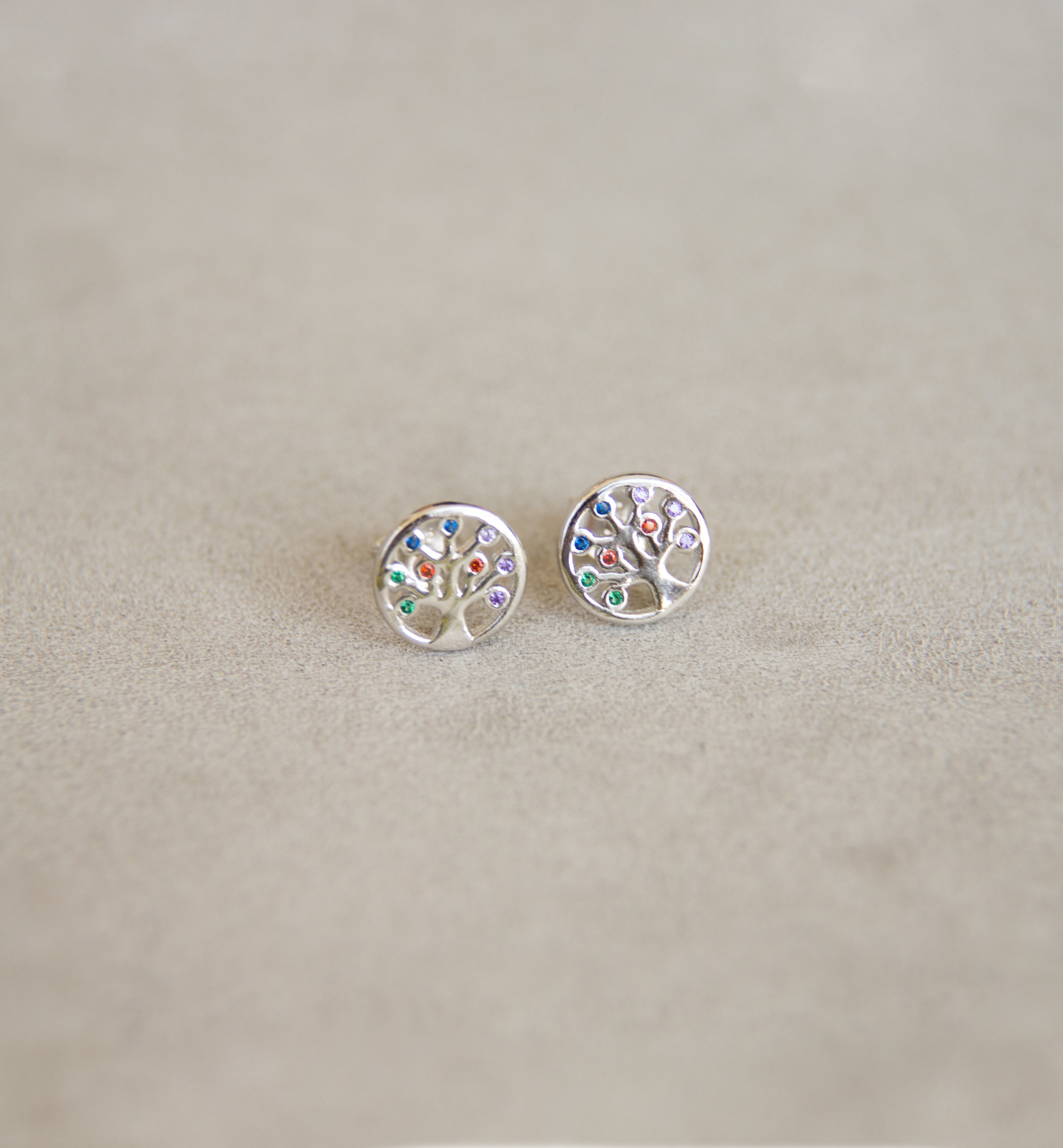 Silver 925 Tree of Life Earrings