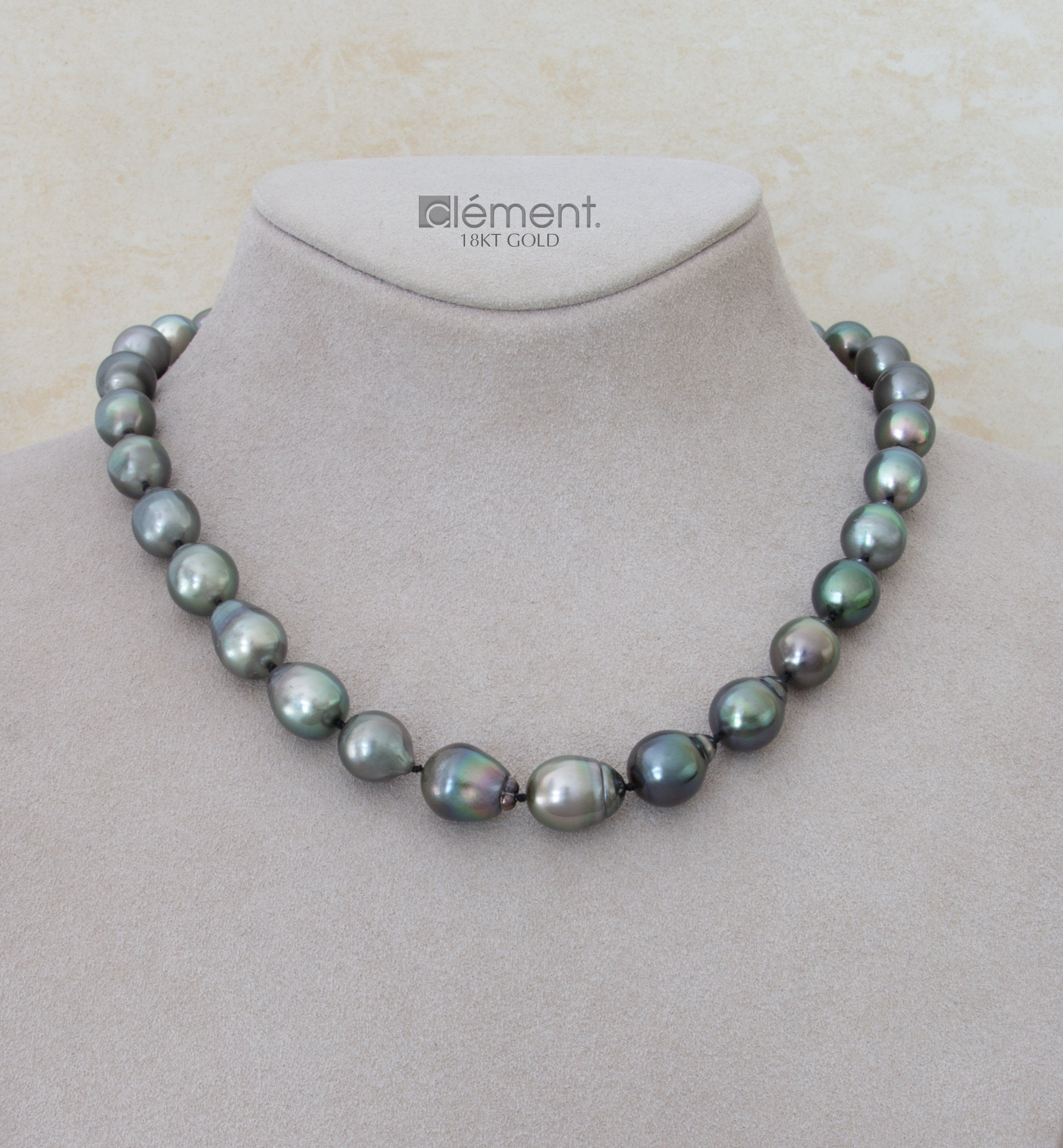 South Sea Tahitian Baroque Pearl Necklace with 18ct Gold Clasp