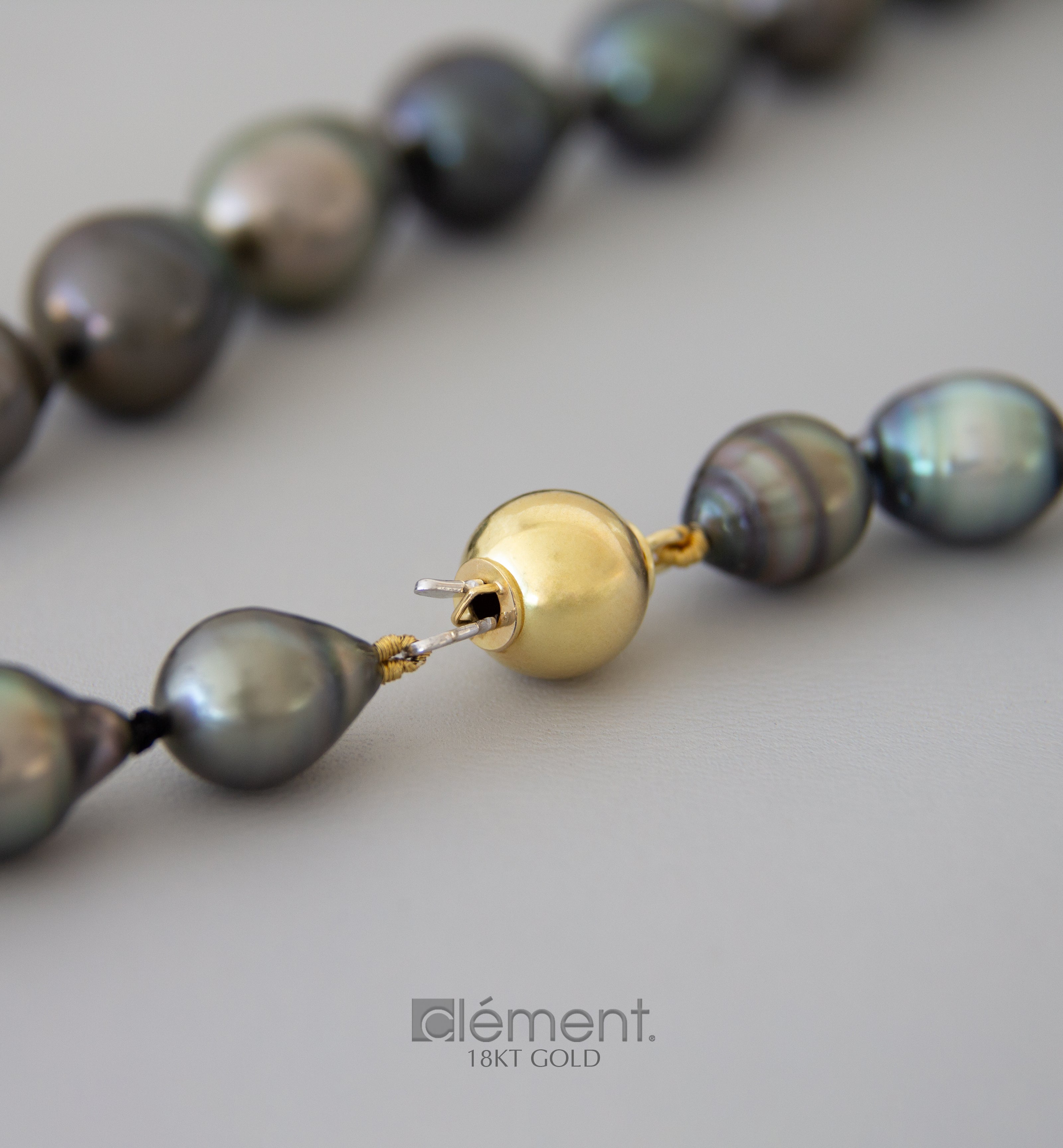 South Sea Tahitian Baroque Pearl Necklace with 18ct Gold Clasp