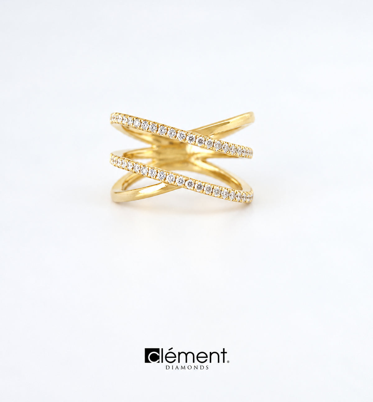 18ct Yellow Gold Natural Diamond Design Ring
