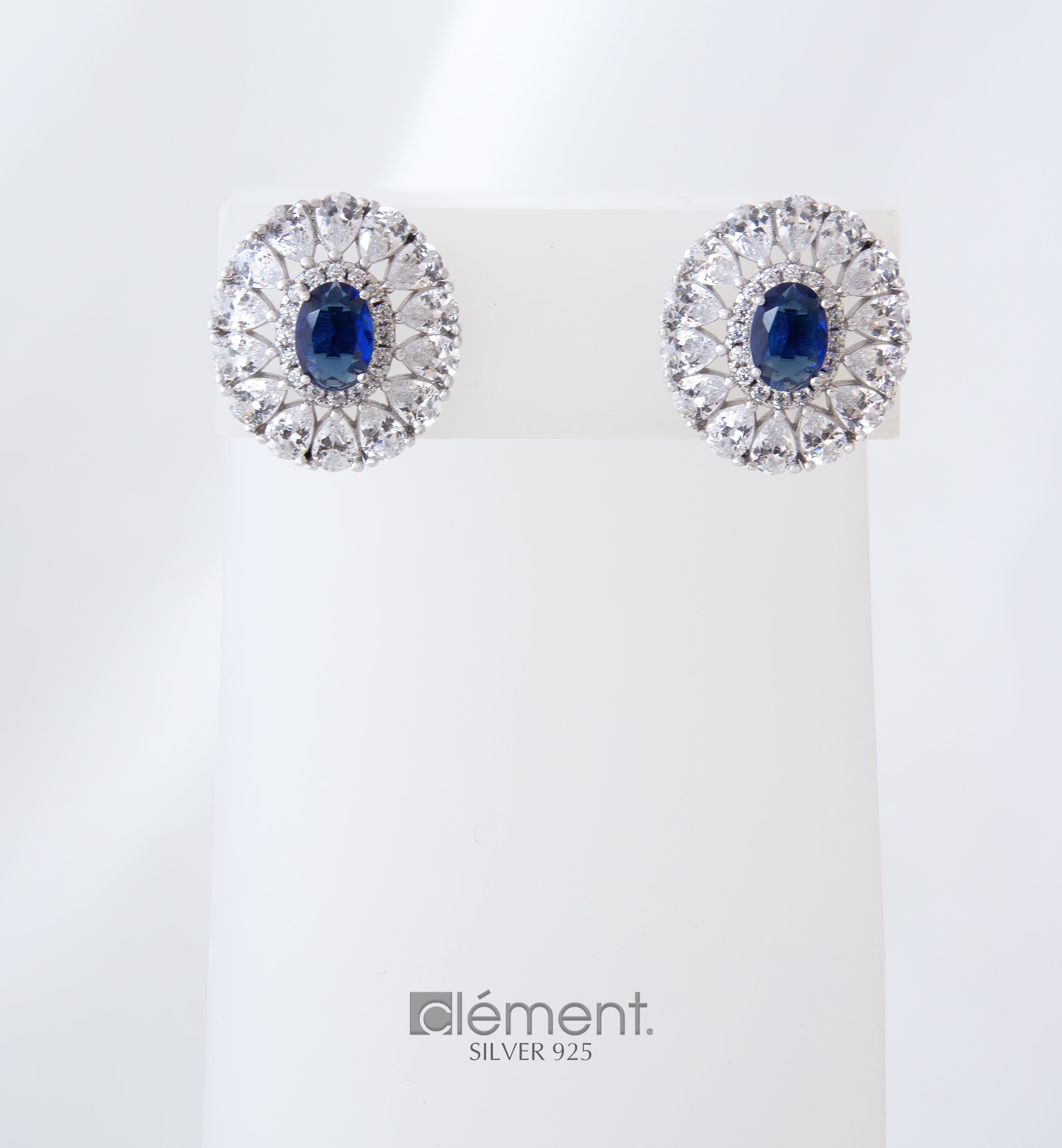 Silver 925 Earrings with CZ Stones