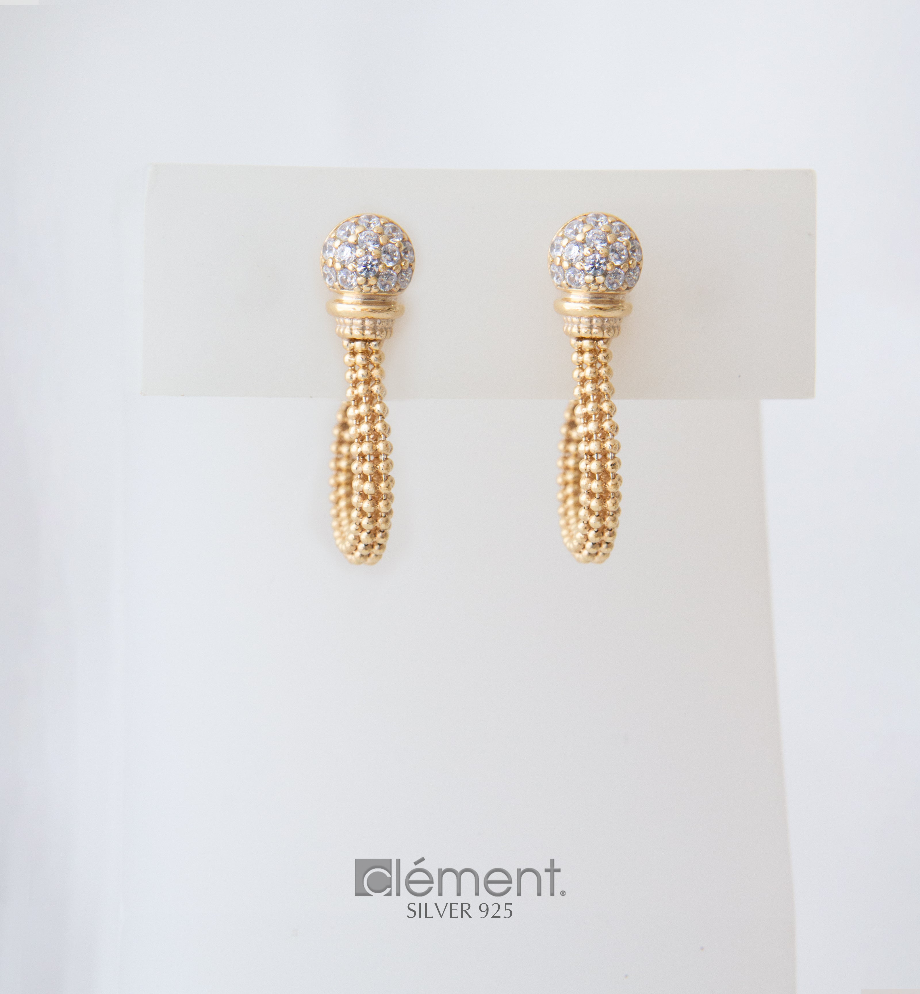 Silver 925 Earrings with CZ Stones