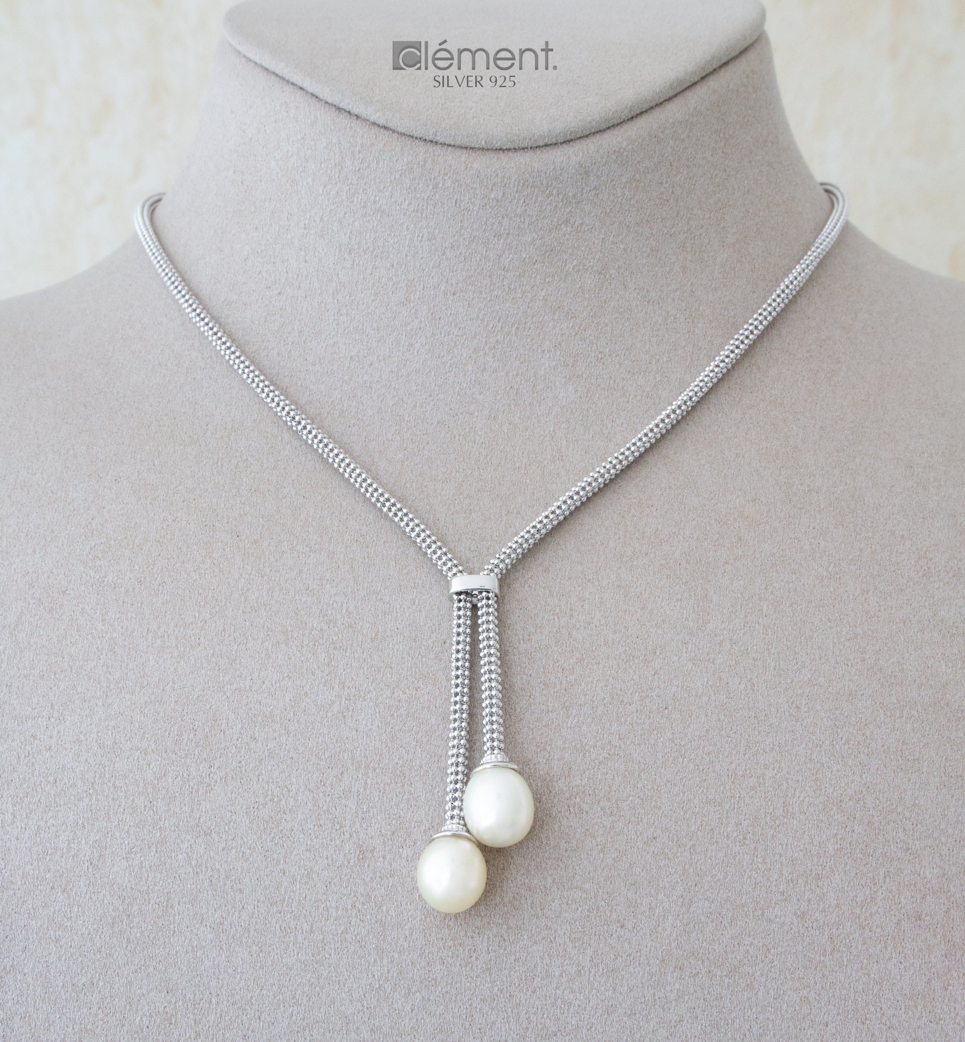 Silver 925 Necklace with FW Cultured Pearls