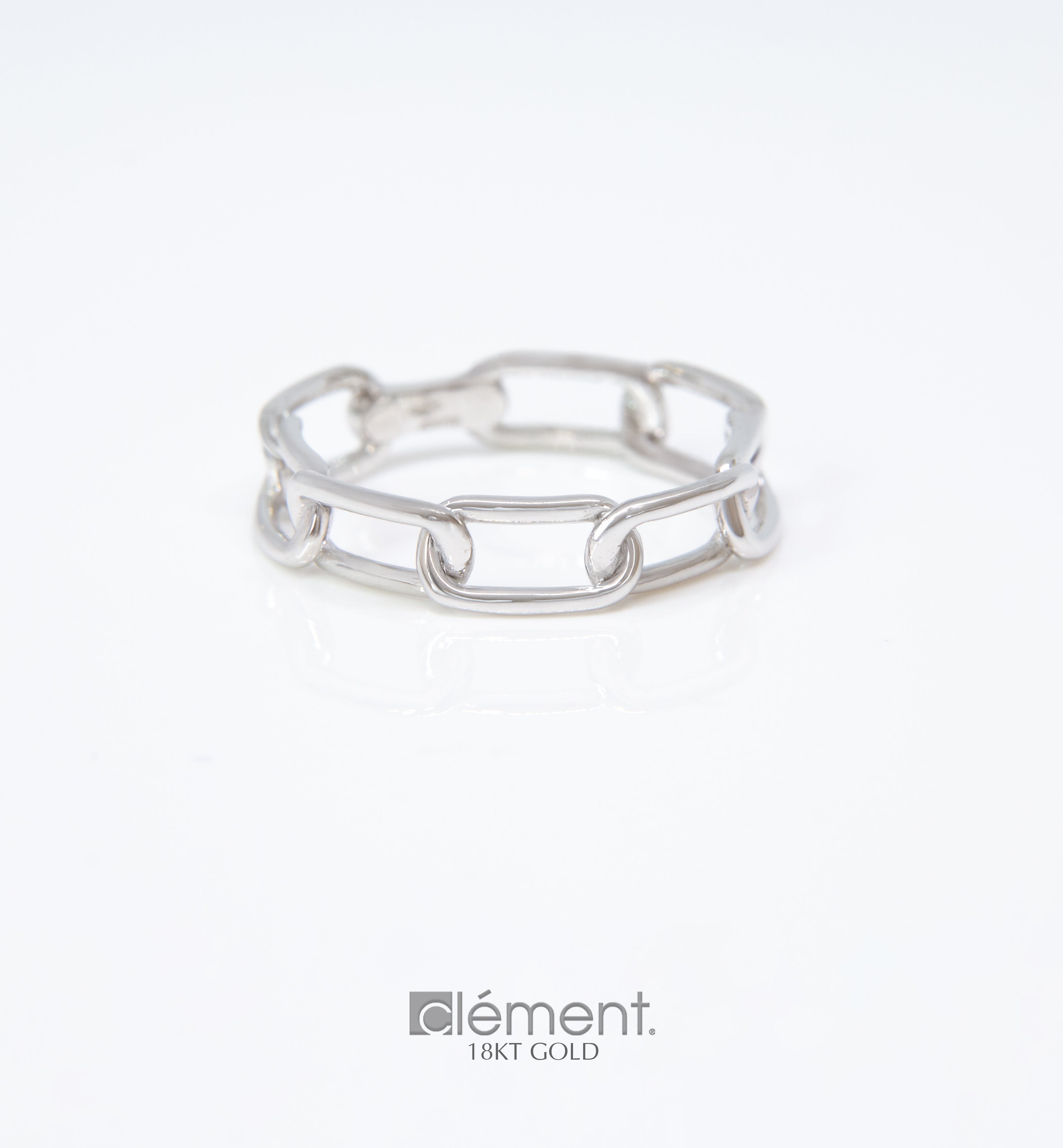 18ct Gold Link Design Ring