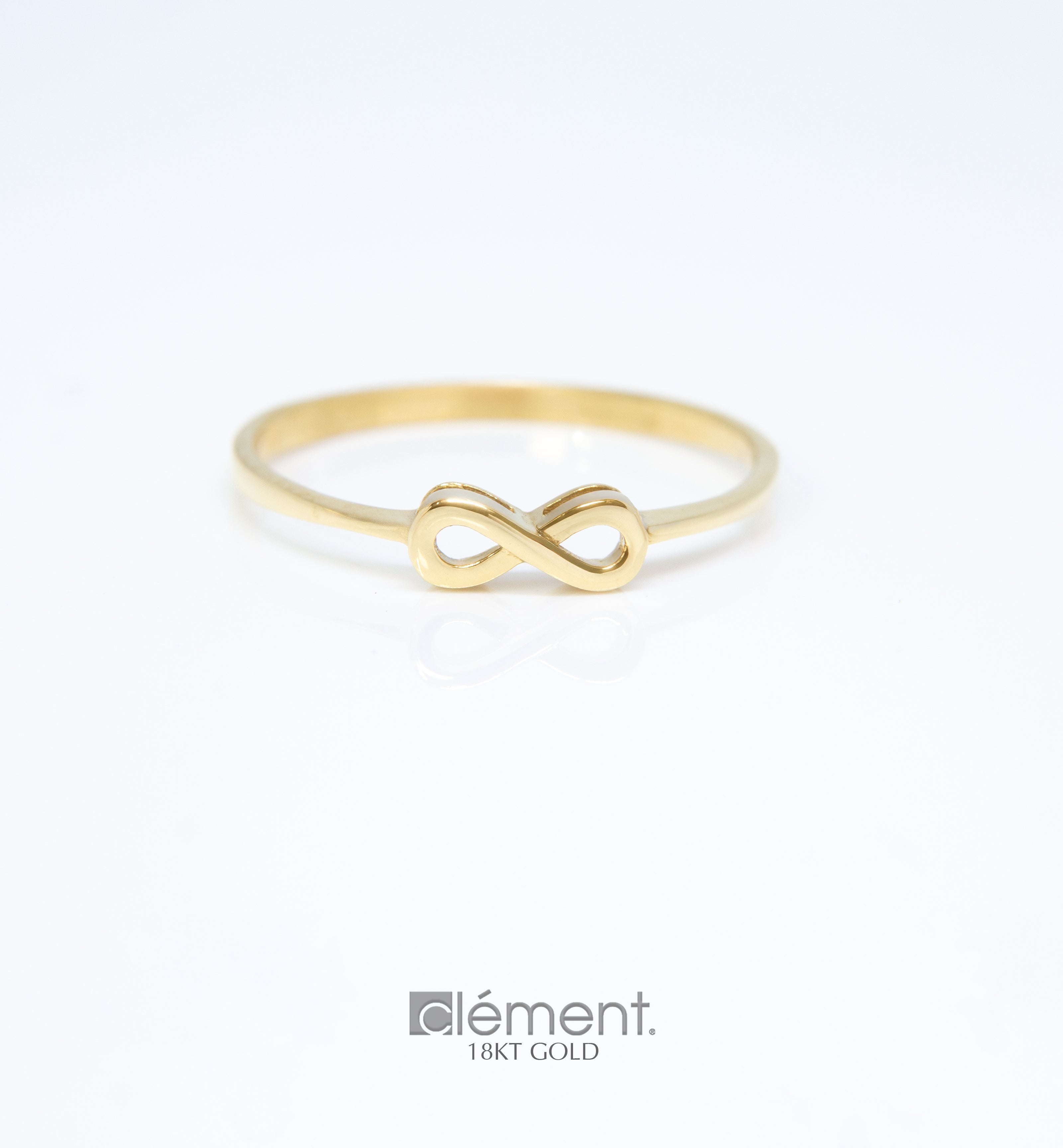 18ct Yellow Gold Infinity Ring