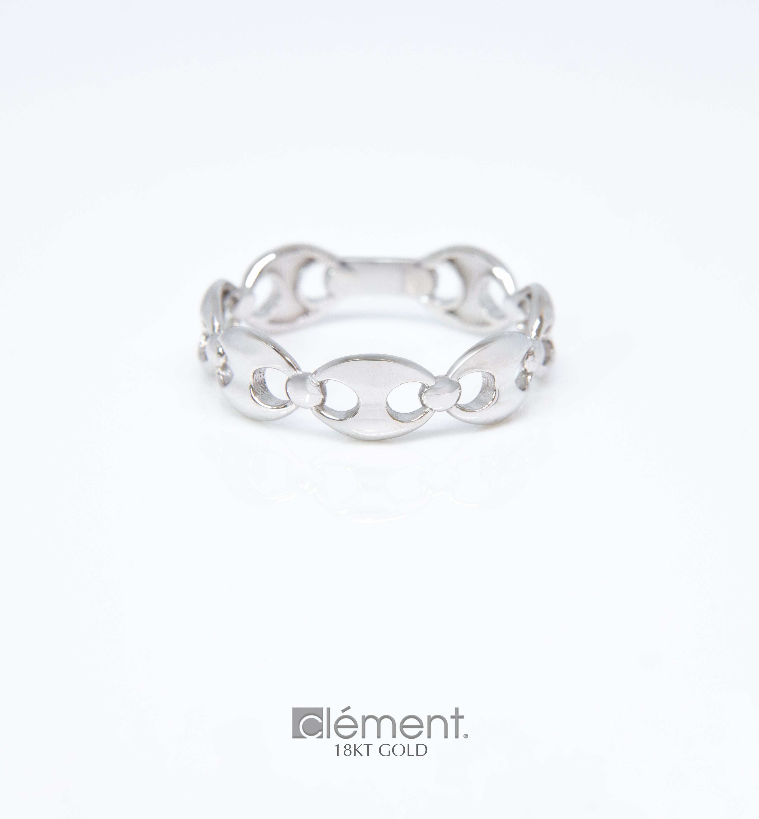 18ct Gold Mariner Chain Link Ring