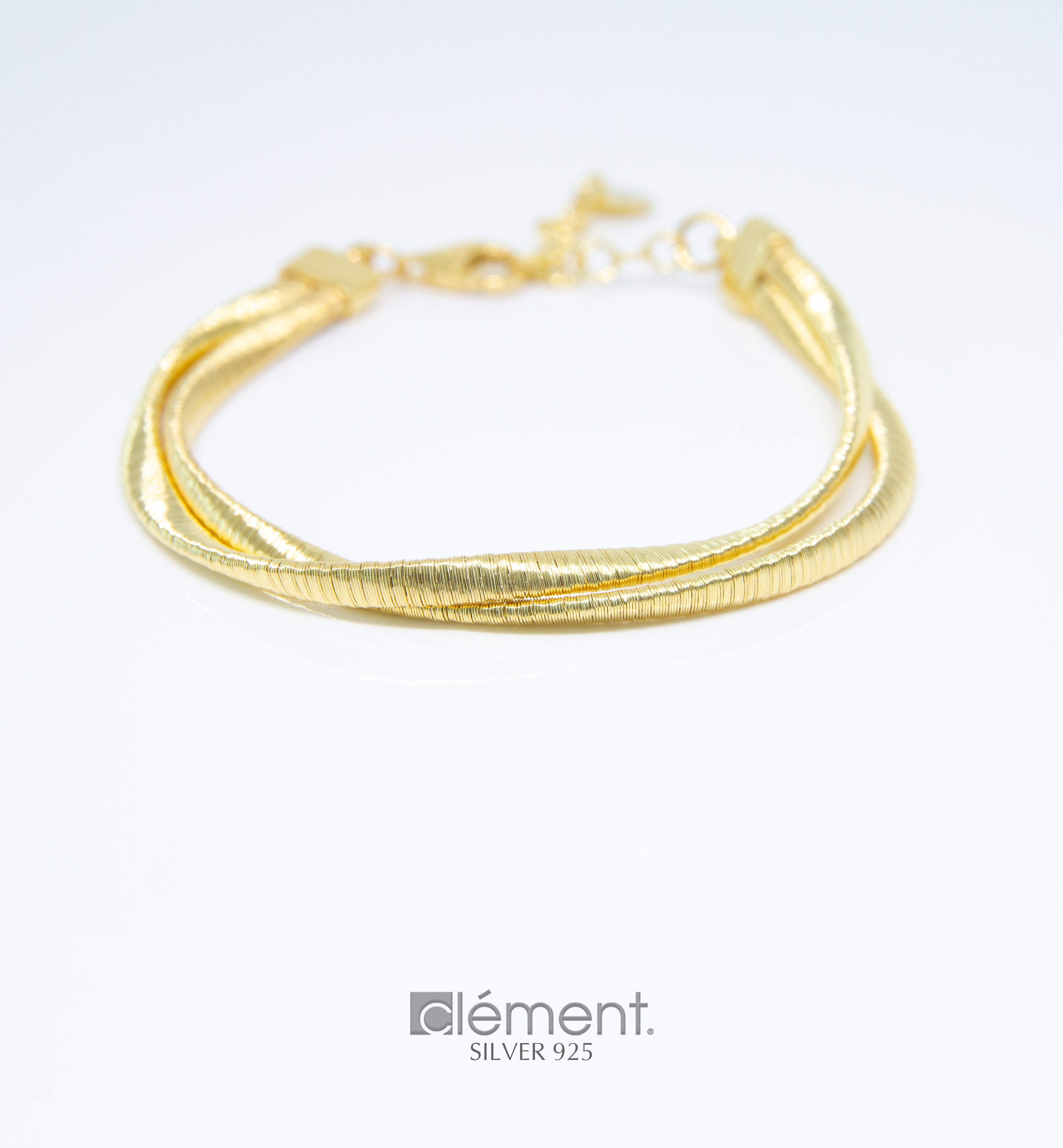 Silver 925 Double Twist Design Bracelet