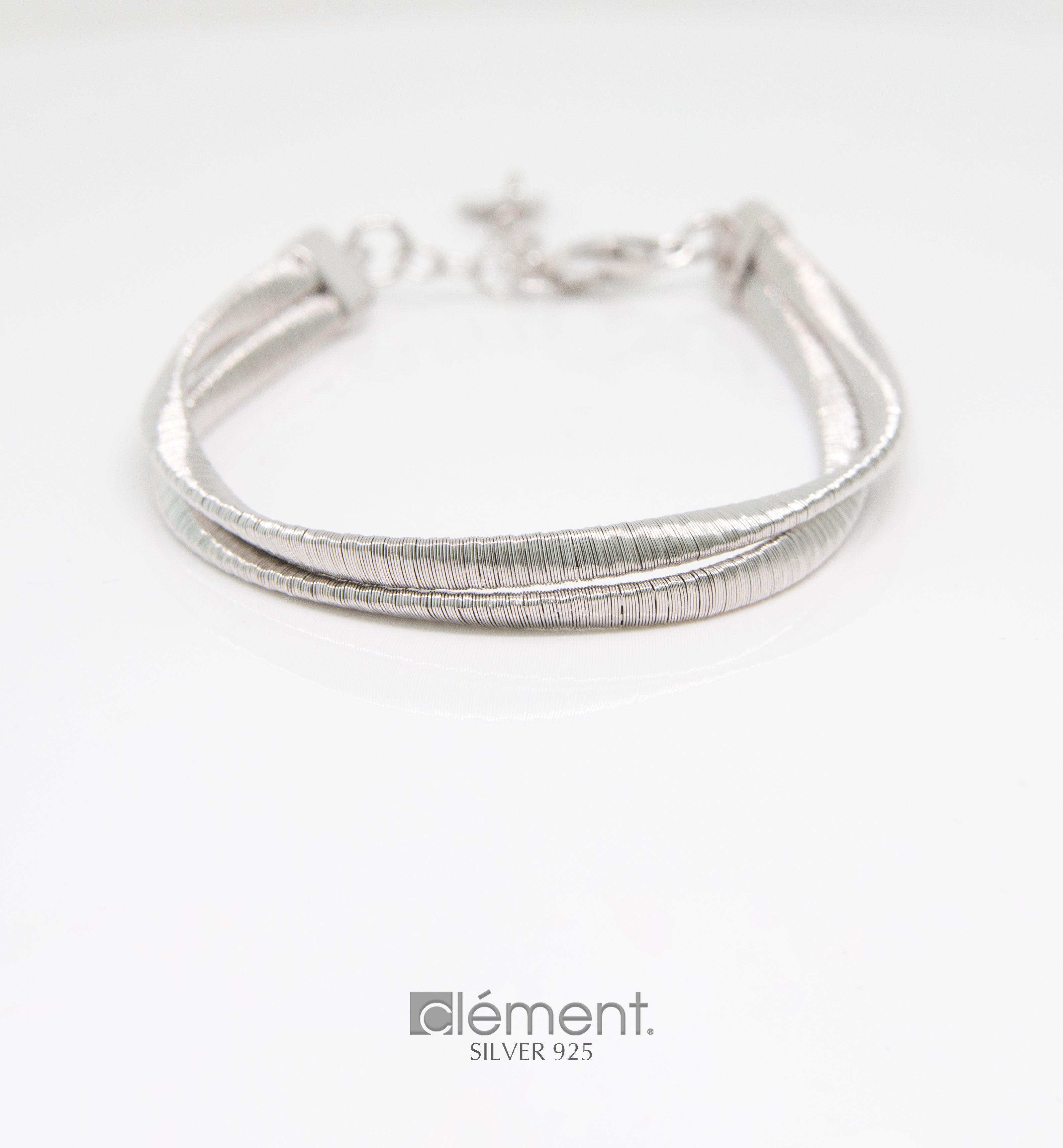 Silver 925 Double Twist Design Bracelet