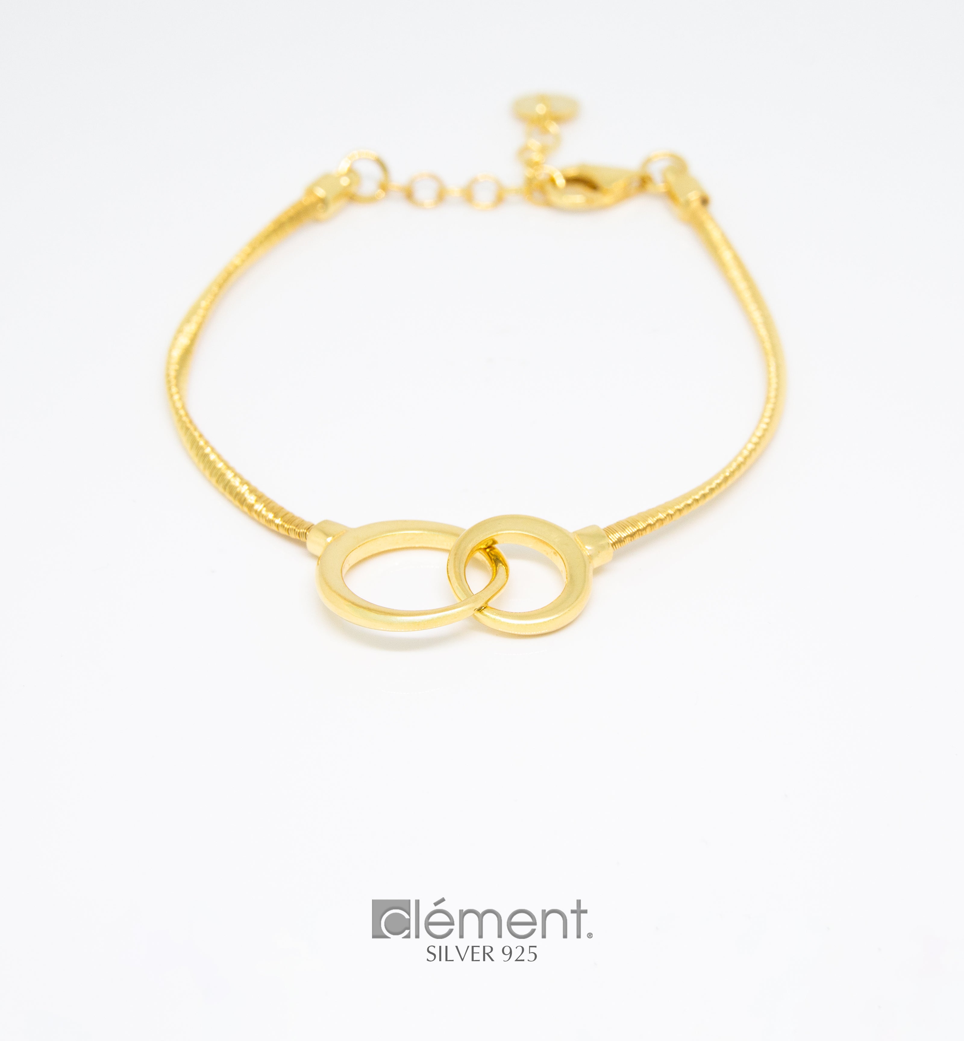 Silver 925 Double Circle Bracelet