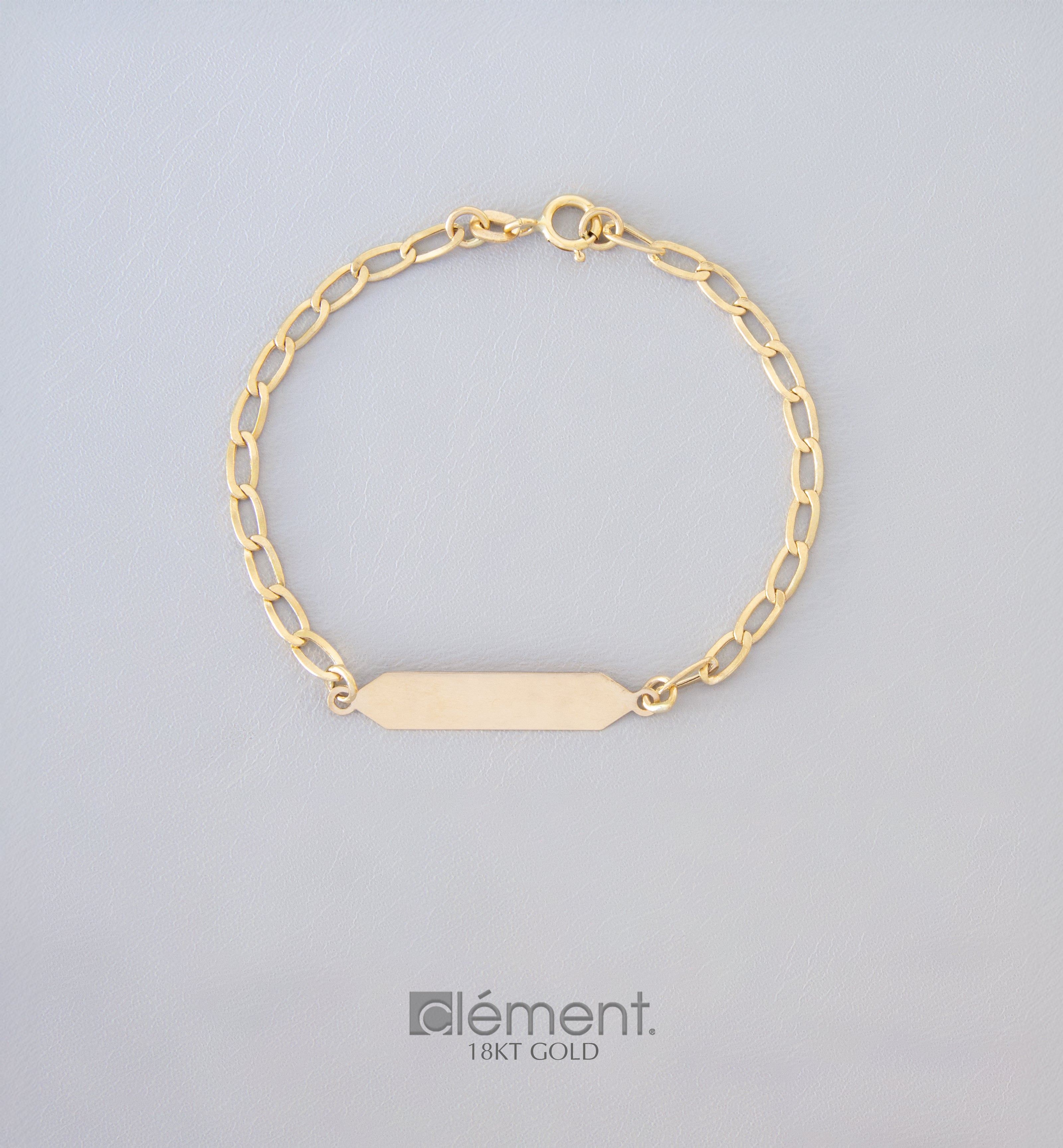 18ct Yellow Gold ID Bracelet