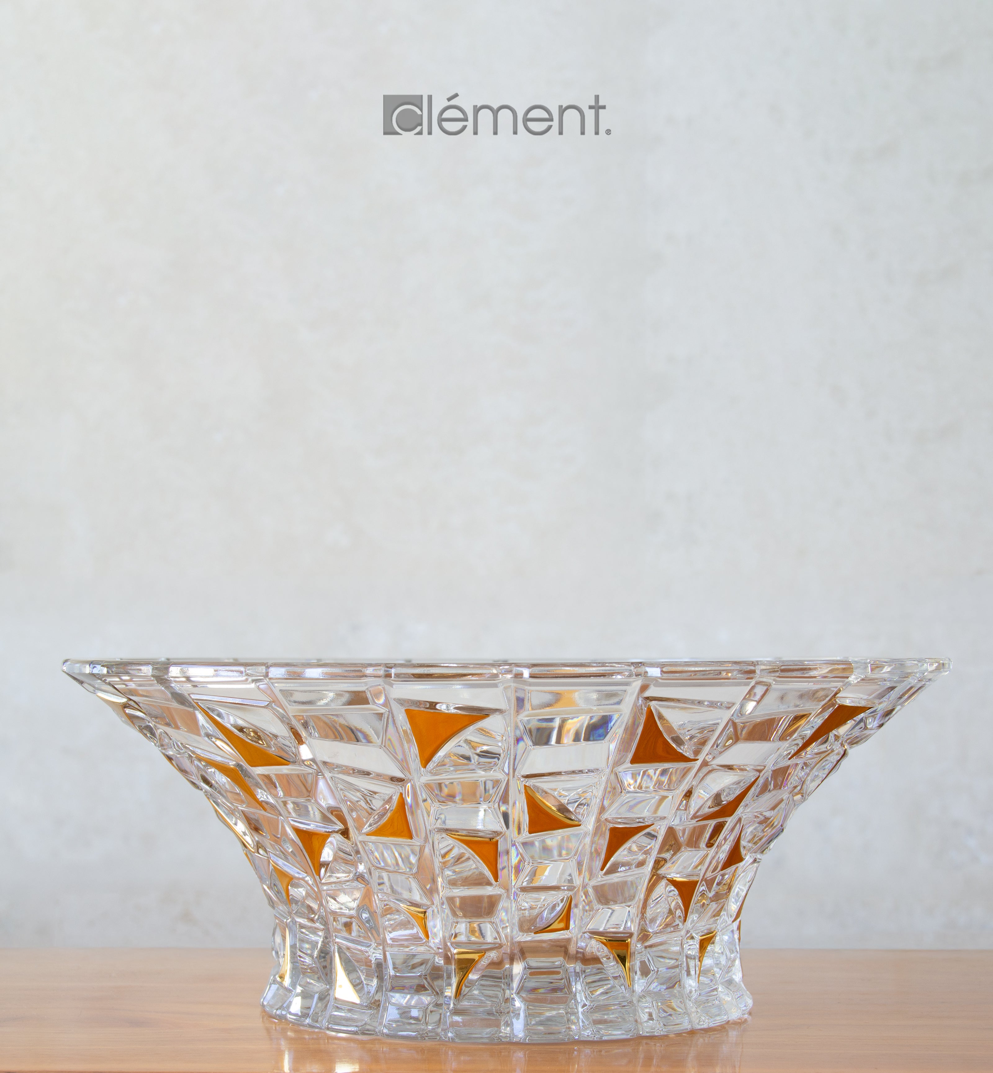 Bohemia Patriot Crystal Gold Bowl