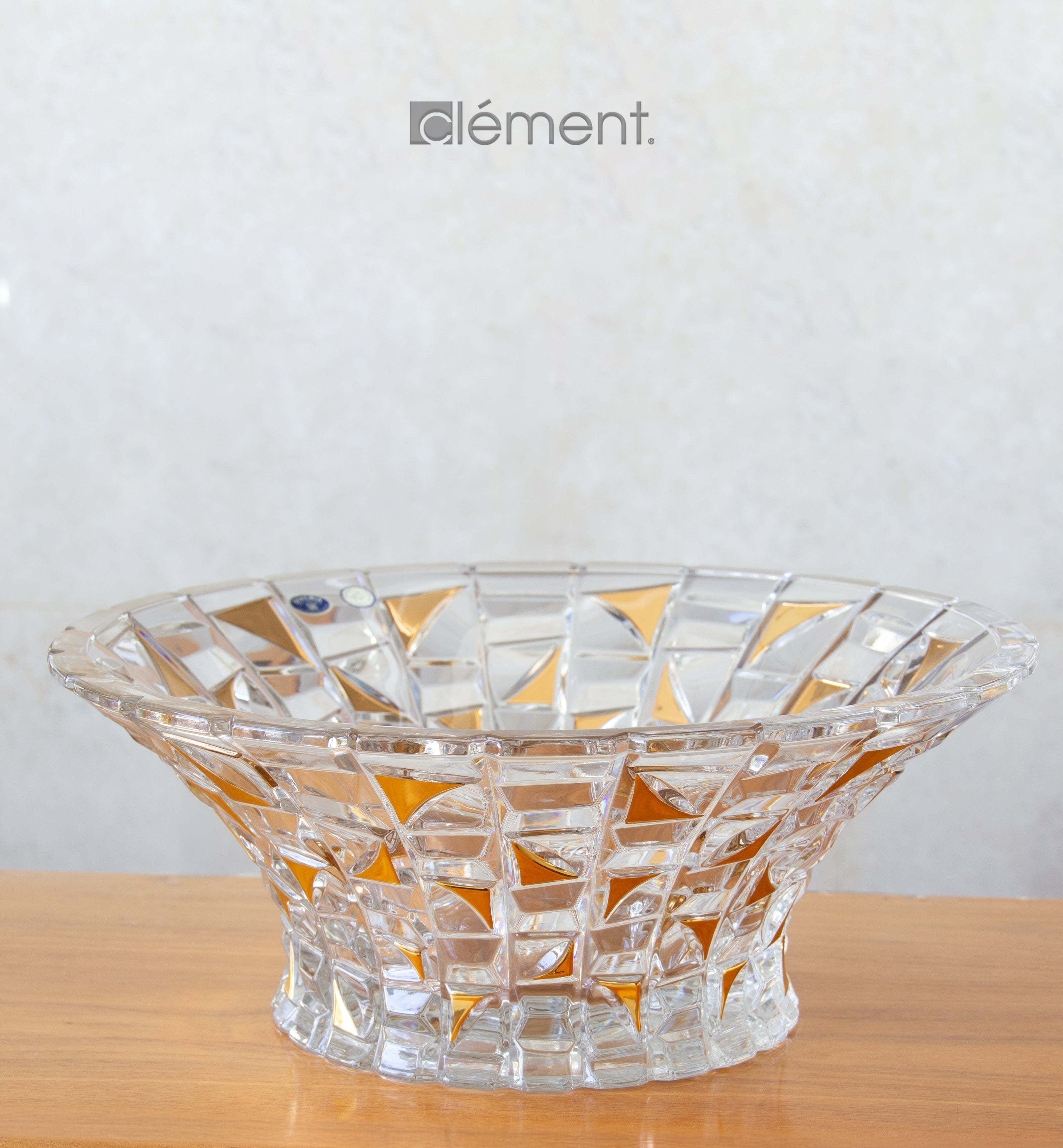 Bohemia Patriot Crystal Gold Bowl