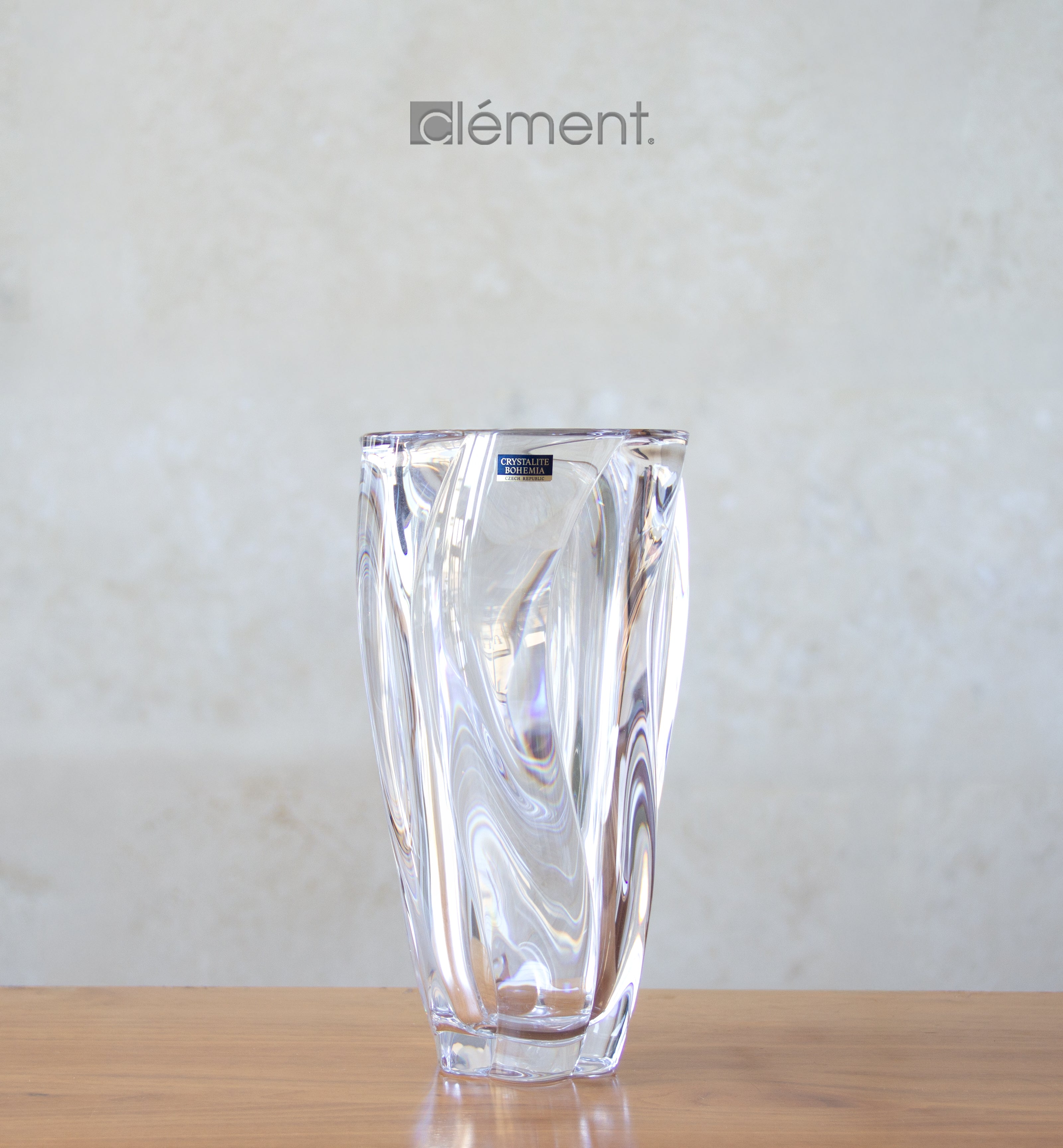 Bohemia Barley Twist Crystal Vase