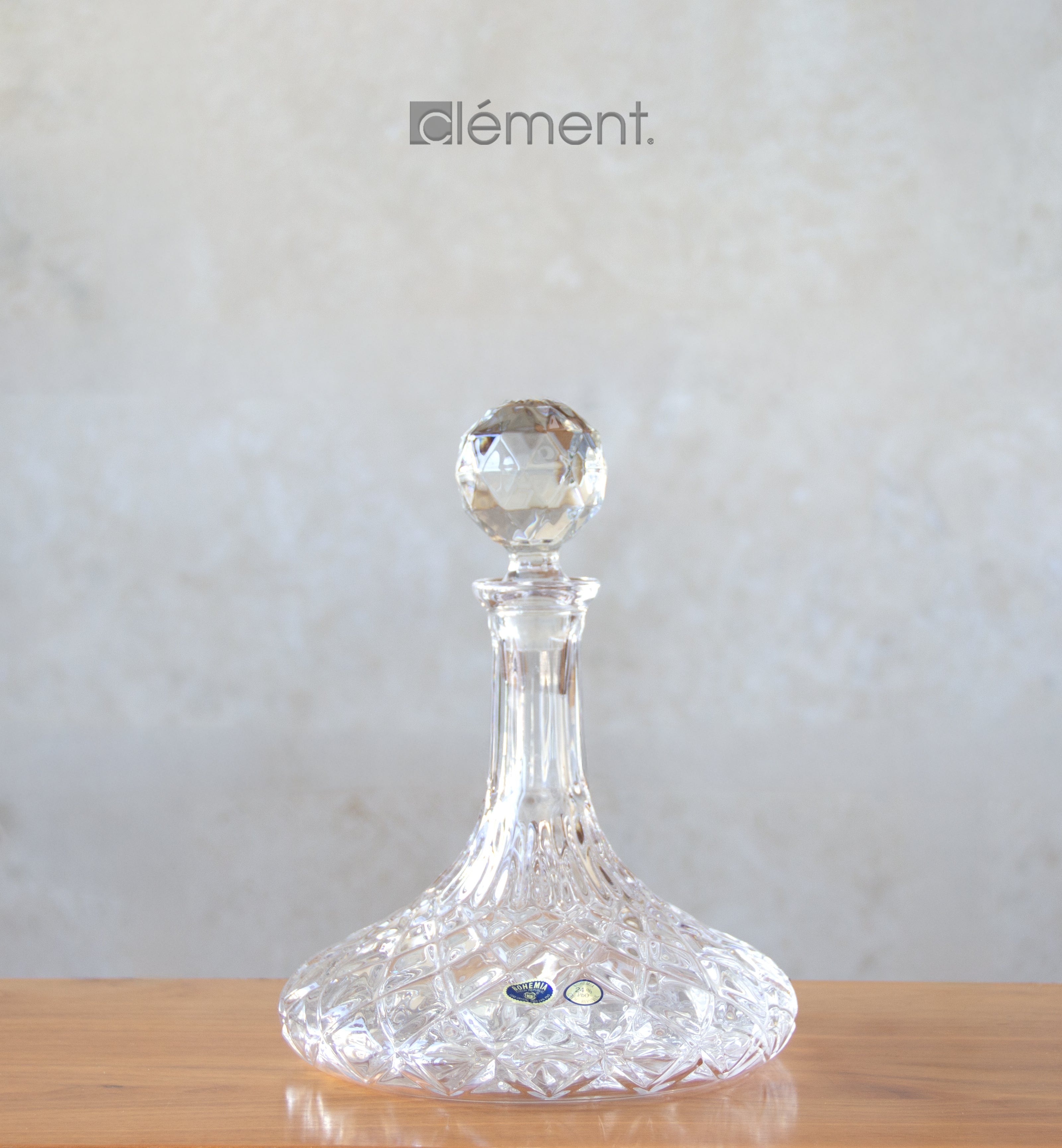 Bohemia Crystal Ship Decanter