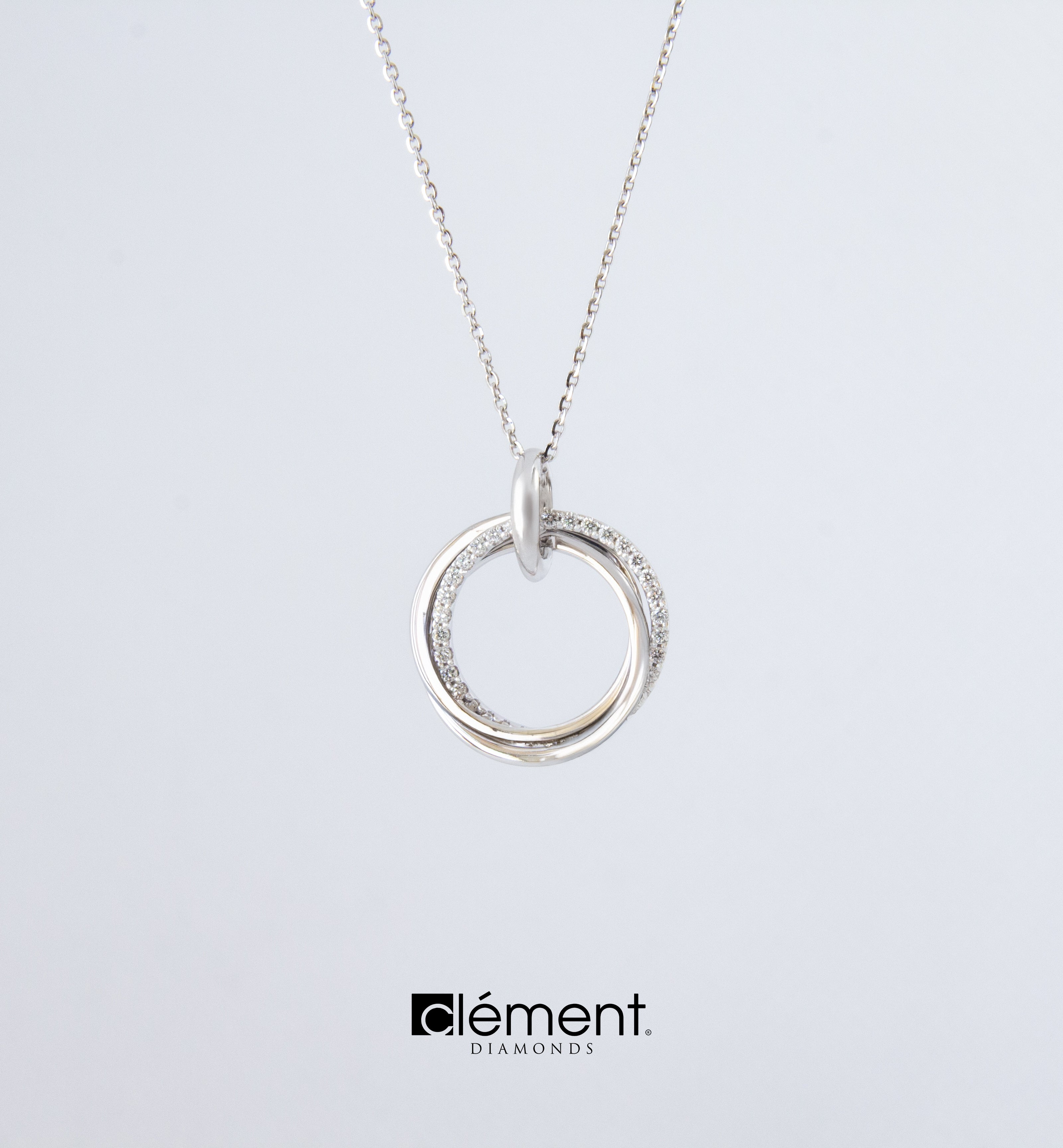 18ct White Gold Diamond Design Pendant