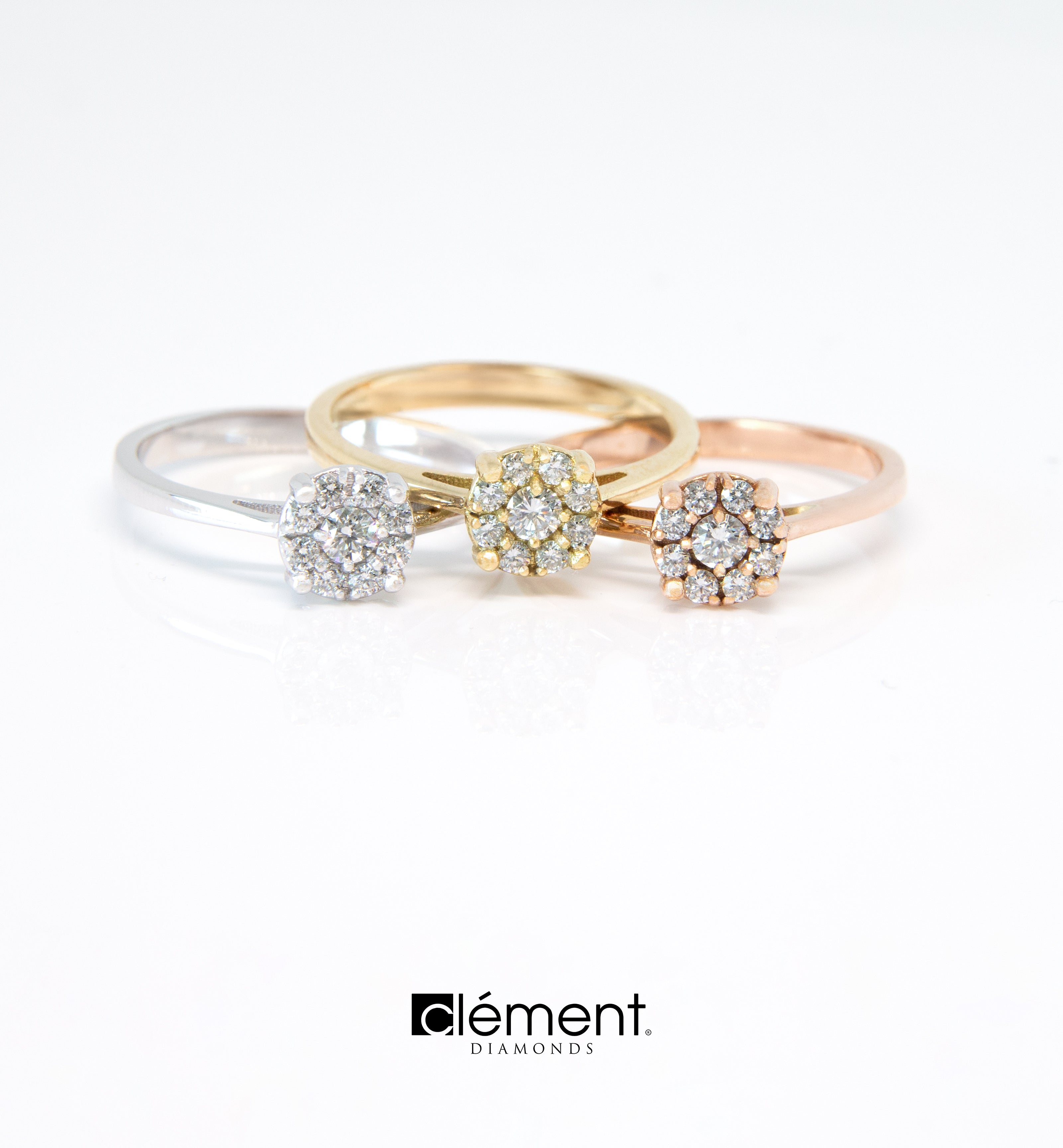 18ct Gold Cluster of Diamond Ring