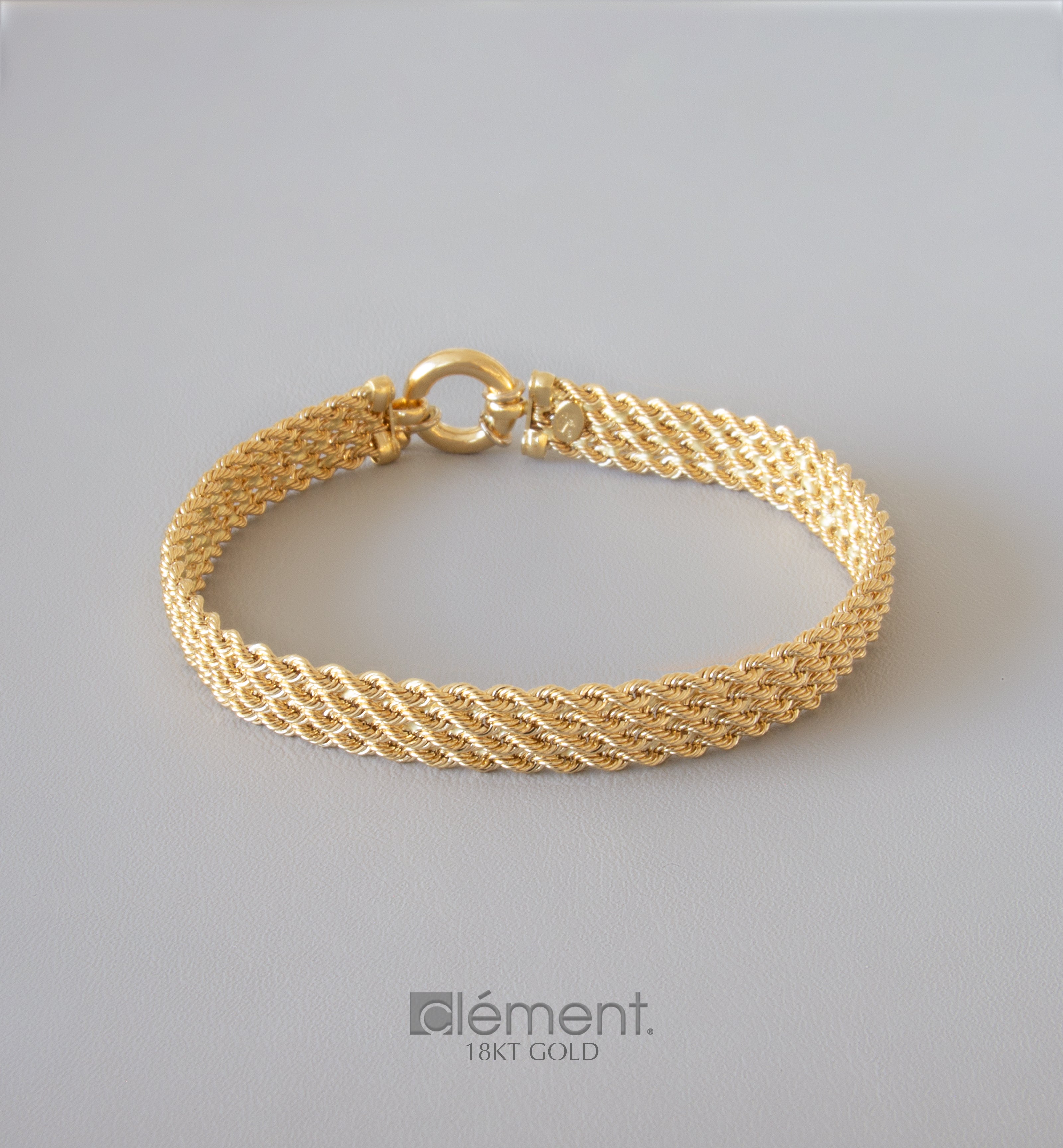 Mens 18ct sale gold bracelets