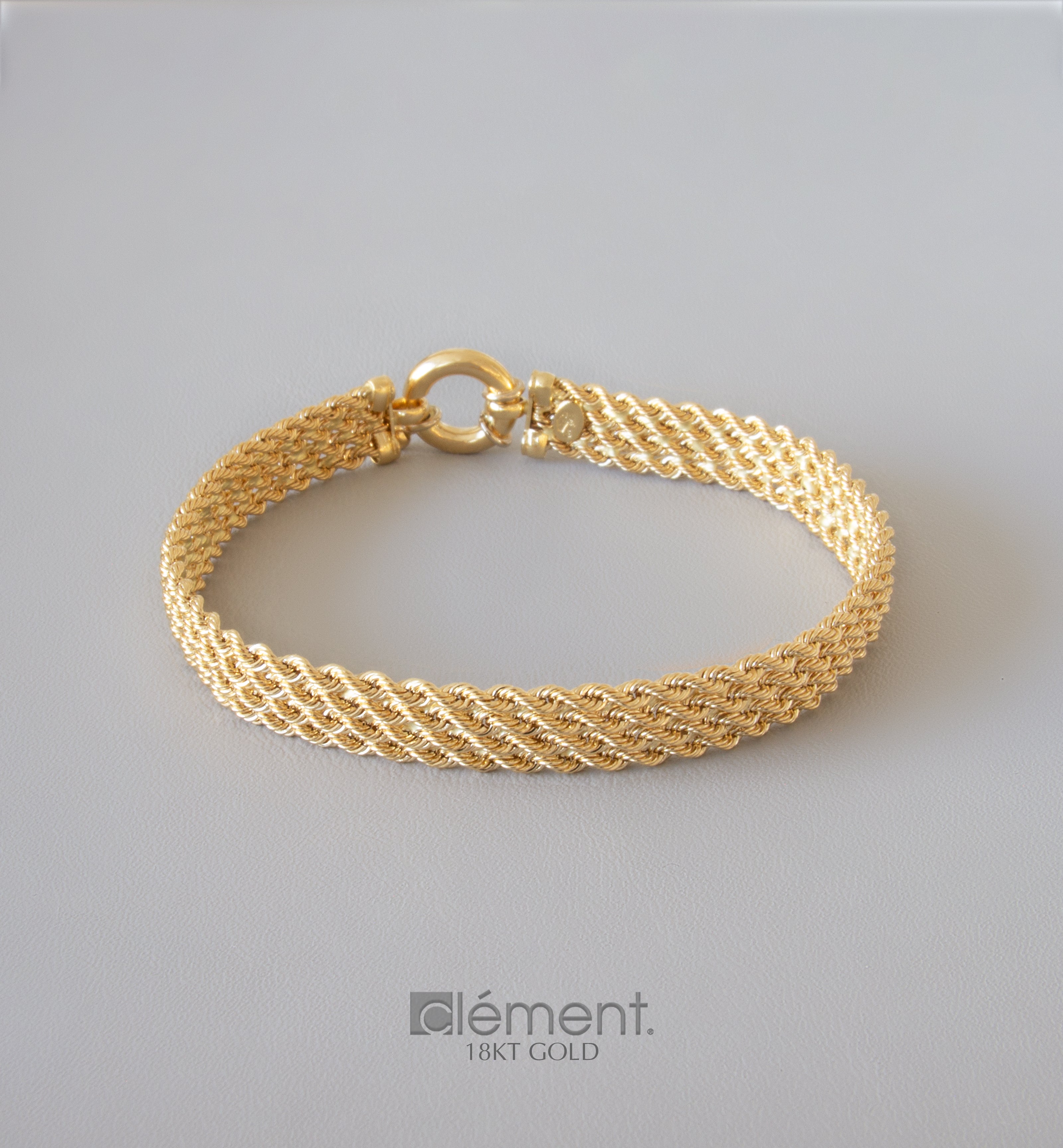18ct Yellow Gold 4-Layer Rope Bracelet