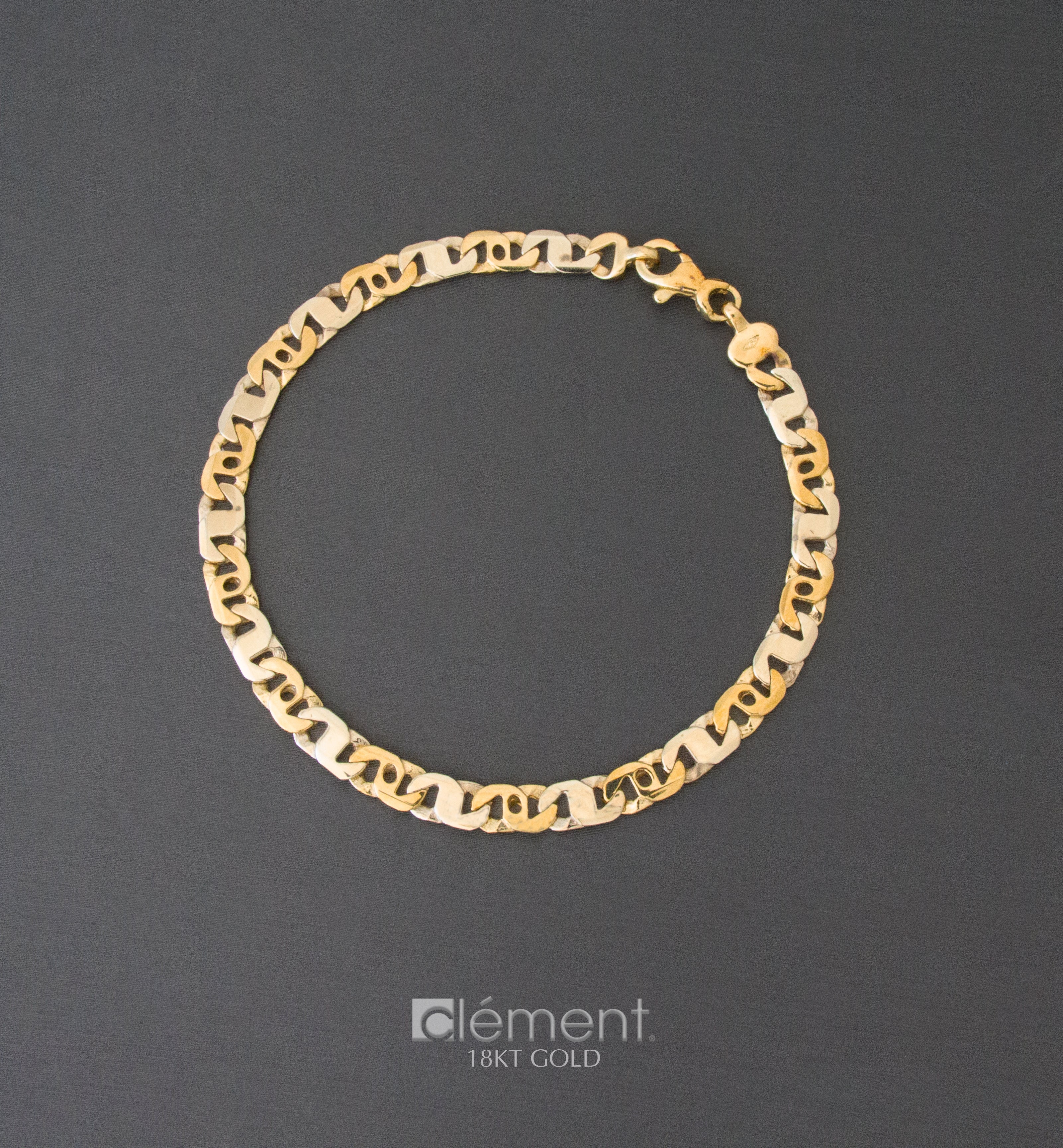 18ct Gold Two-Tone Bracelet