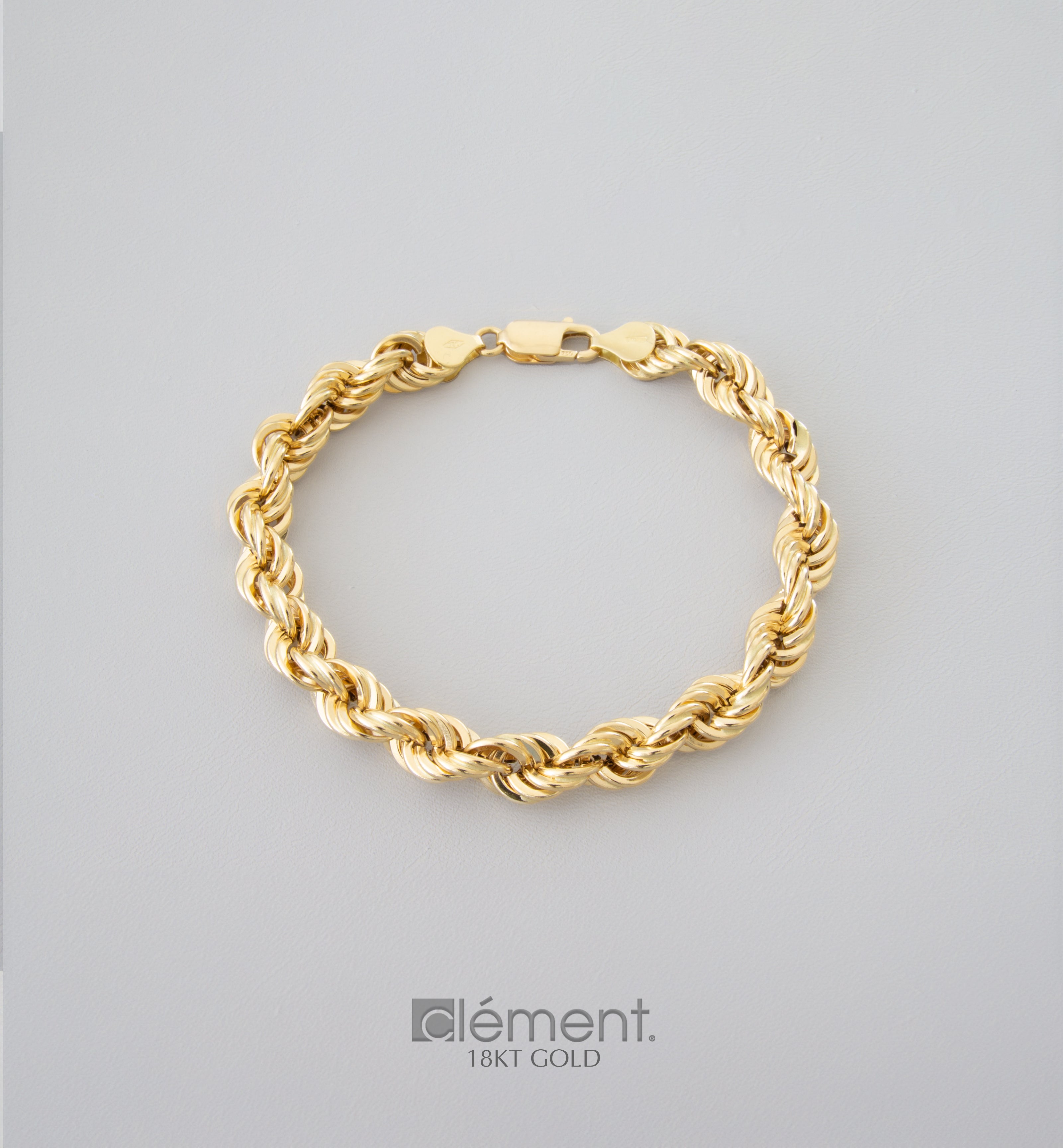 18ct Yellow Gold Rope Bracelet