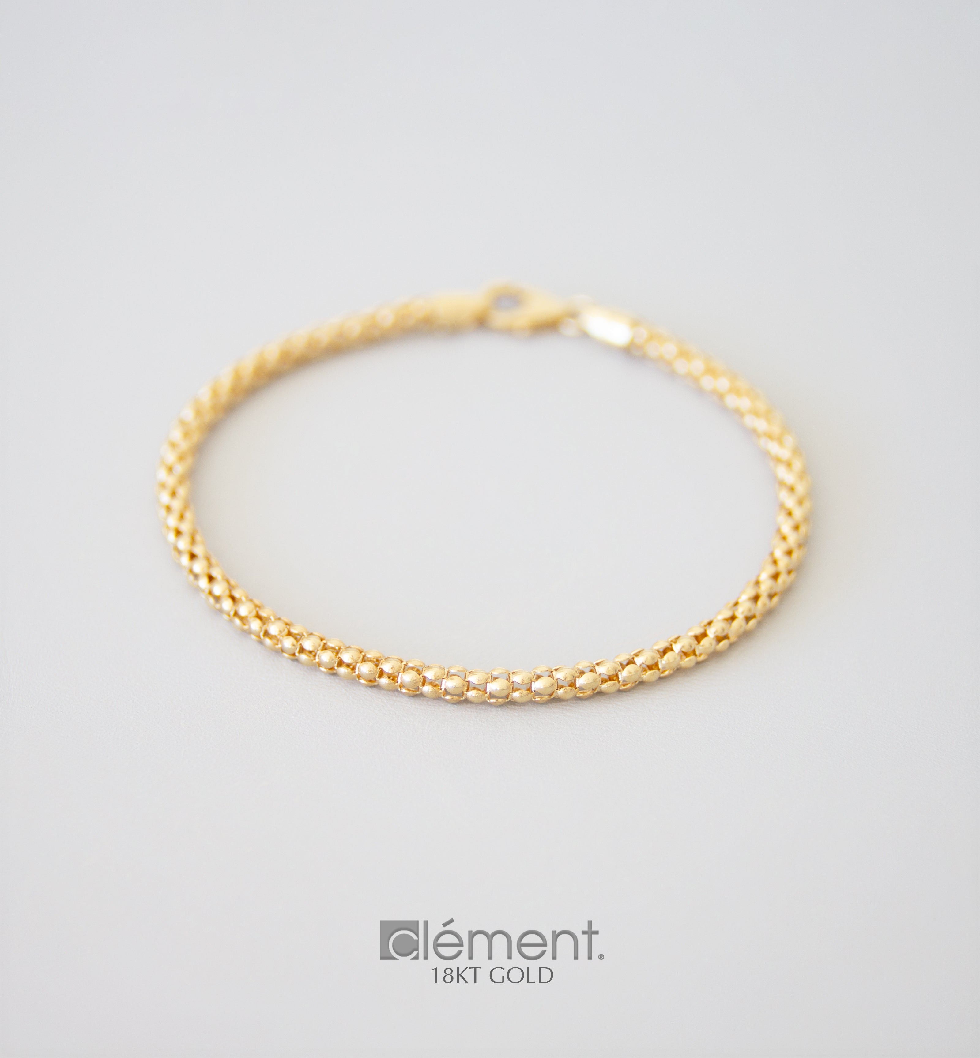 A Vintage 18ct Gold Chain Link Bracelet with Rope-Like Texture | Hancocks  London