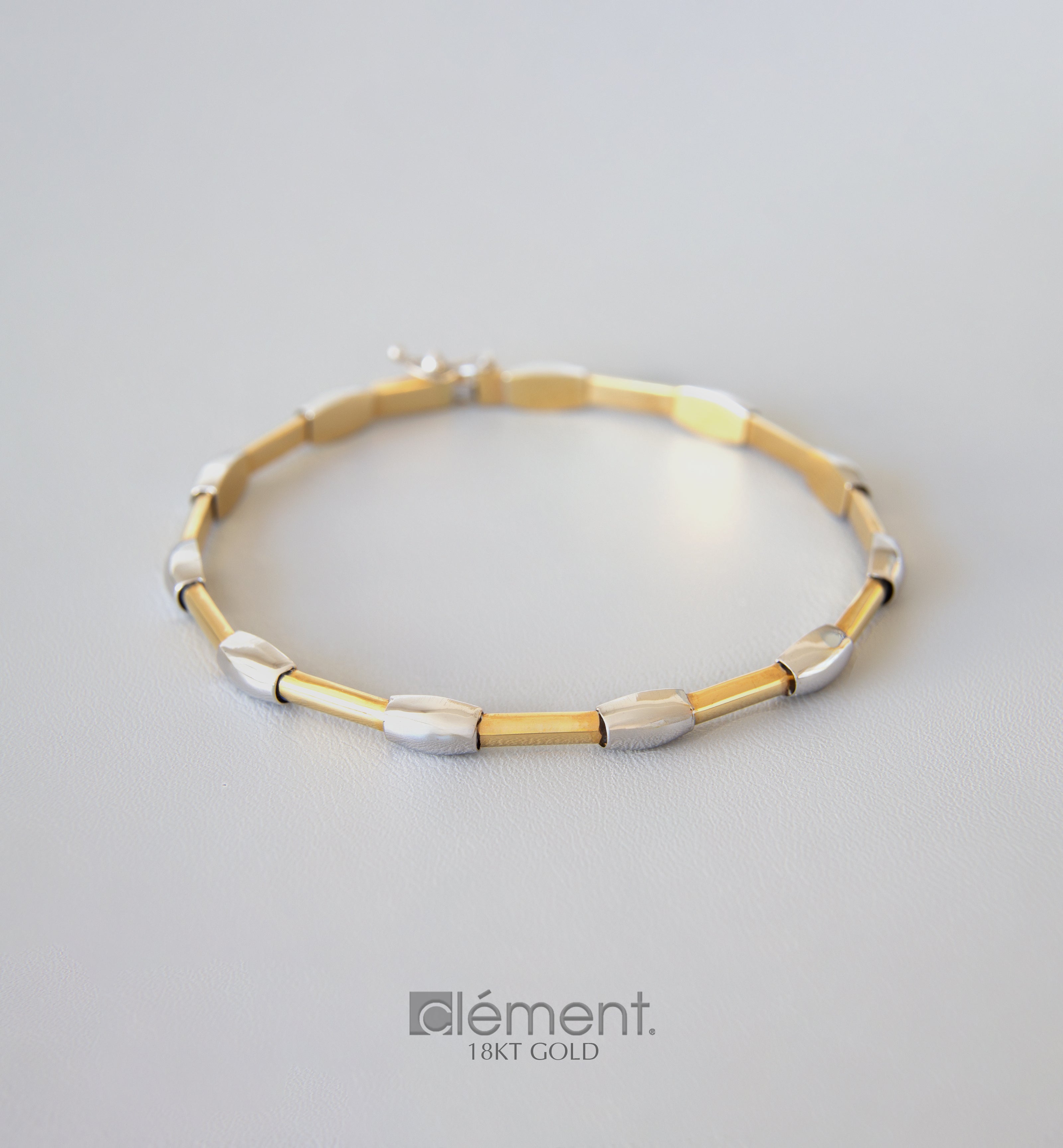 18ct Gold Two-Tone Bracelet