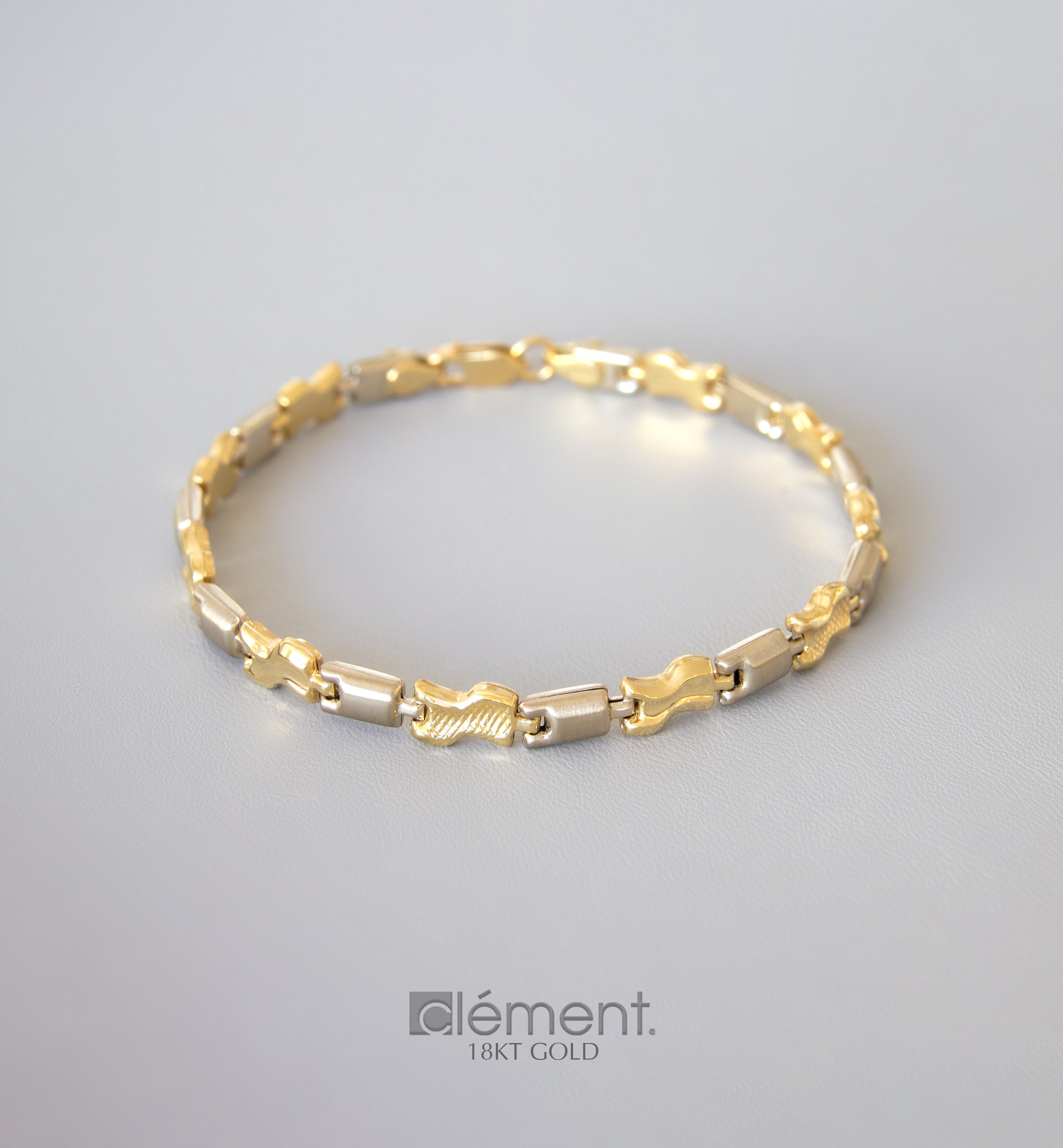 18ct Gold Two-Tone Bracelet