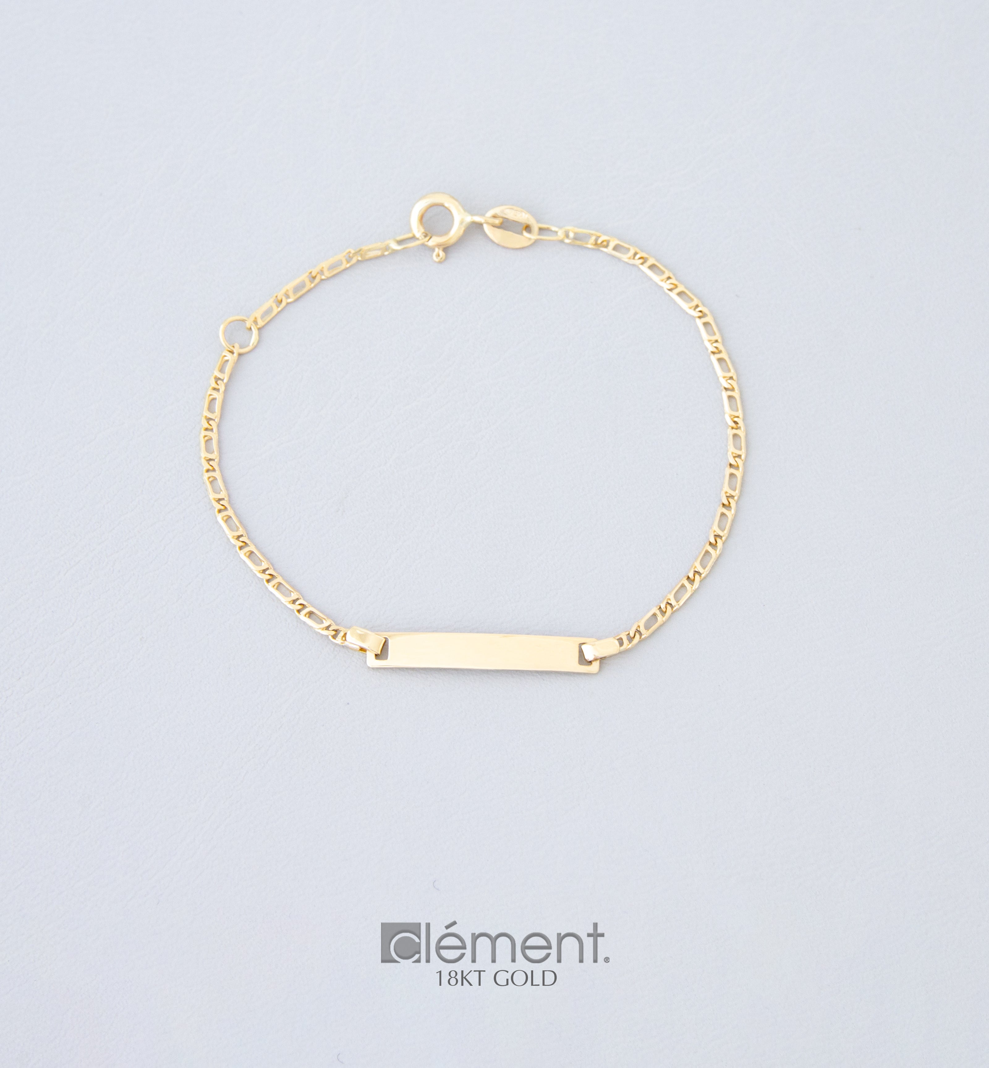 18ct Yellow Gold ID Bracelet