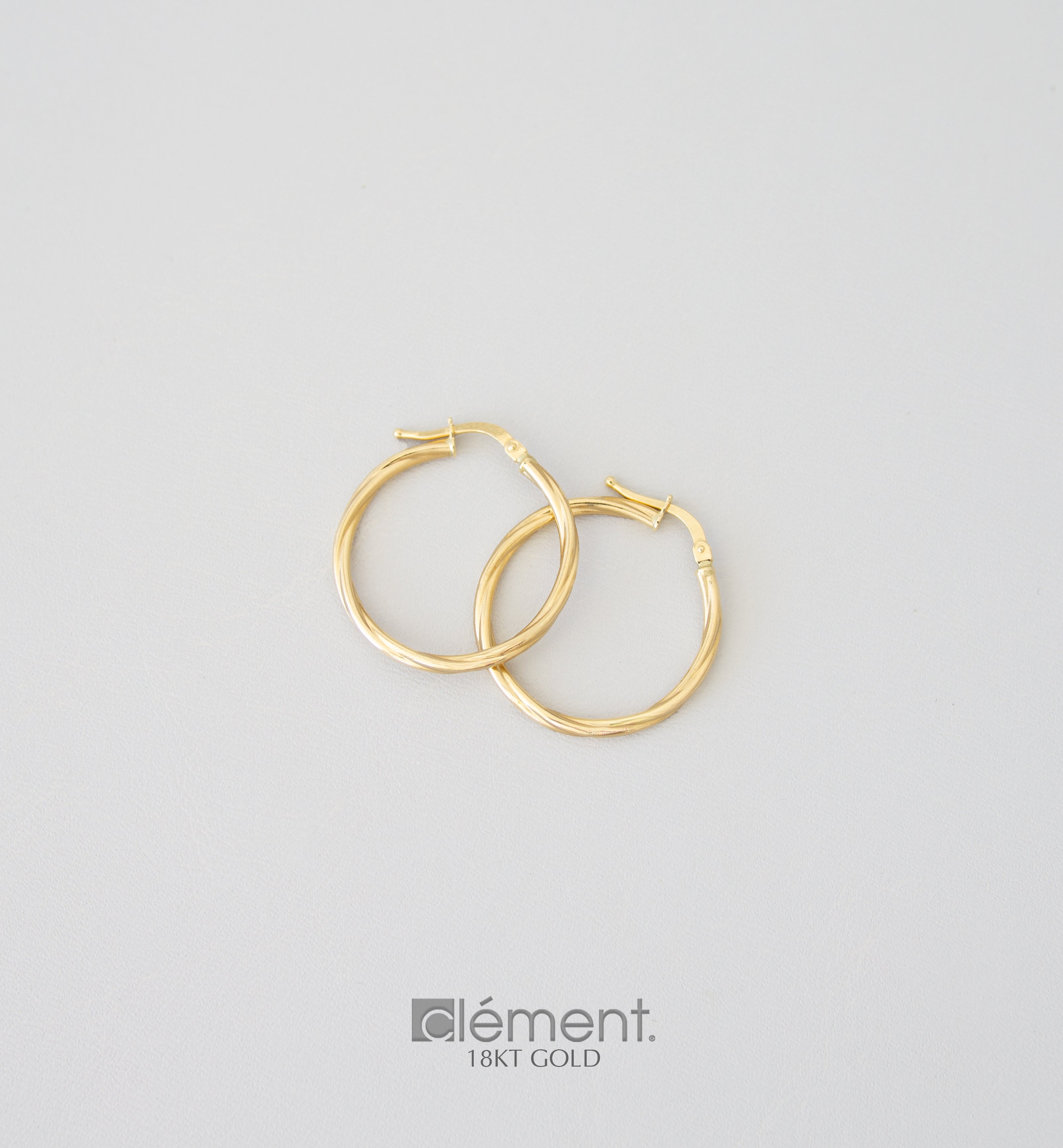 18ct Yellow Gold Hoop Earrings