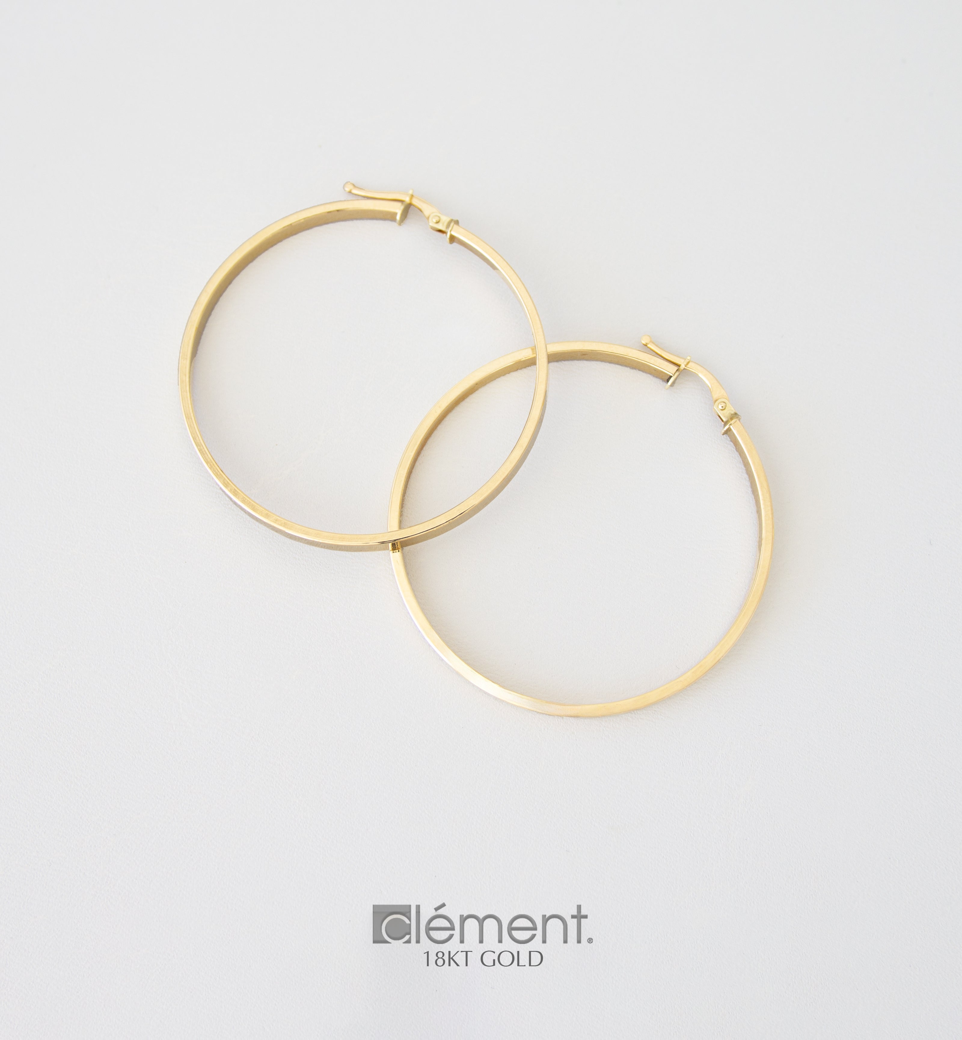 18ct Yellow Gold Hoop Earrings