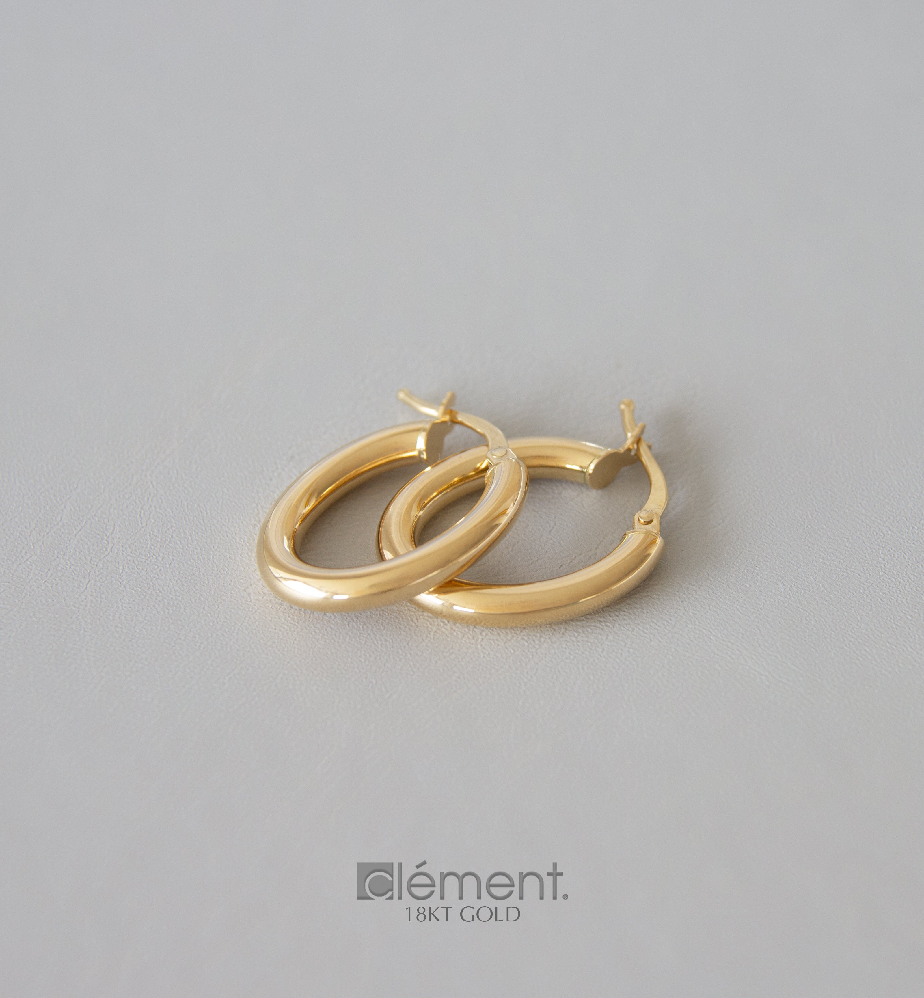 18ct Yellow Gold Hoop Earrings