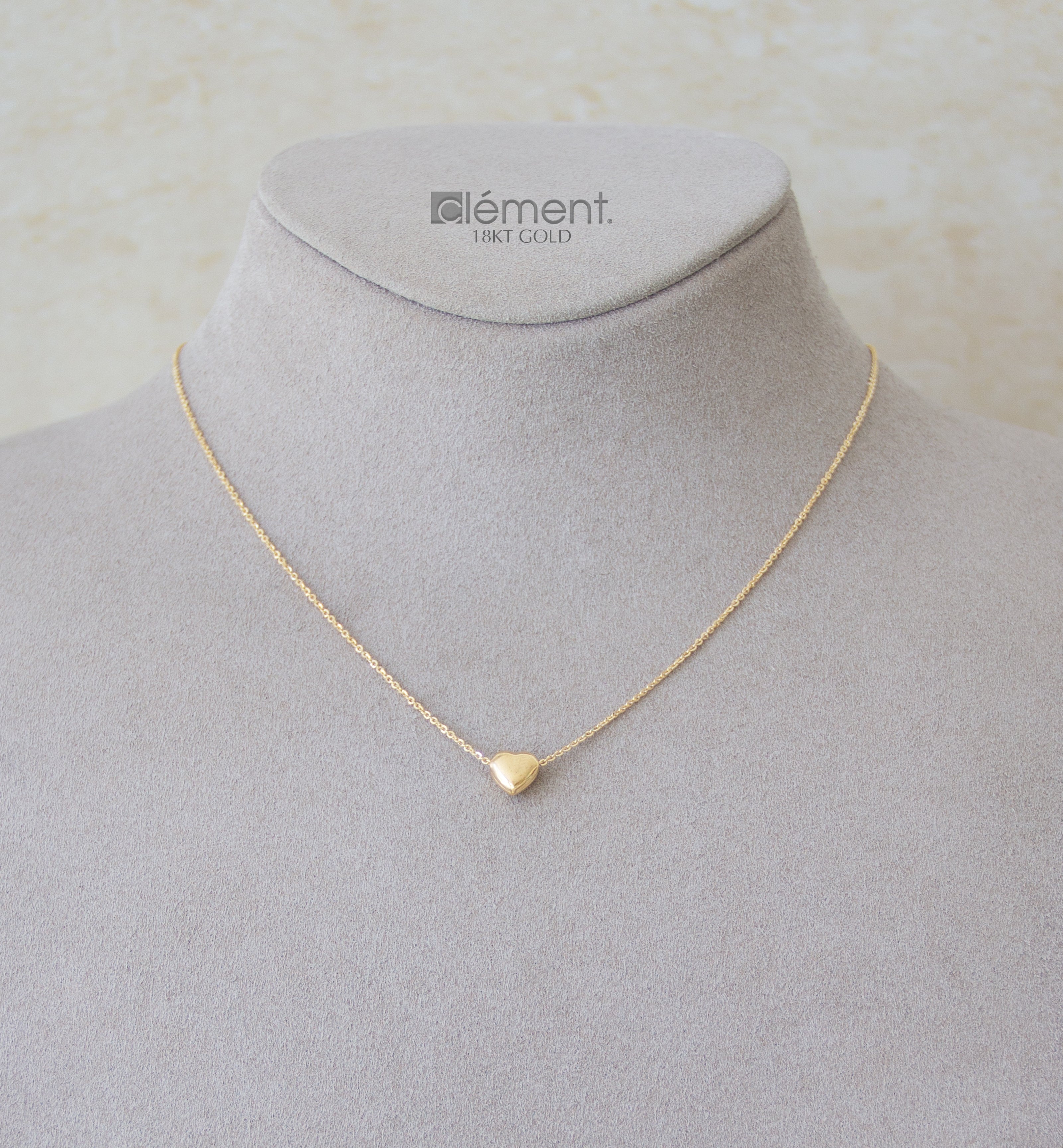 18ct Yellow Gold Heart Necklace