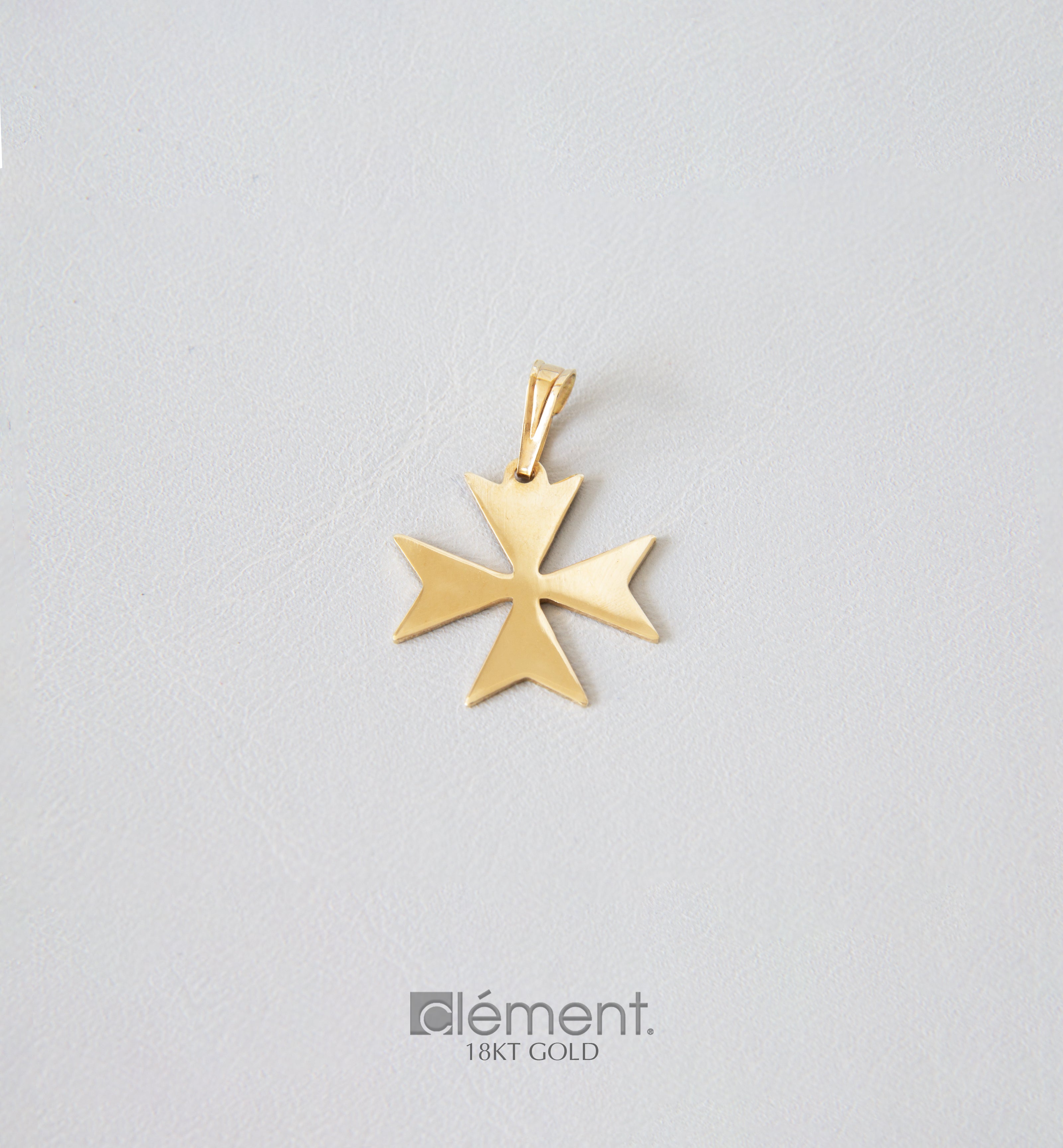 18ct Yellow Gold Maltese Cross Pendant
