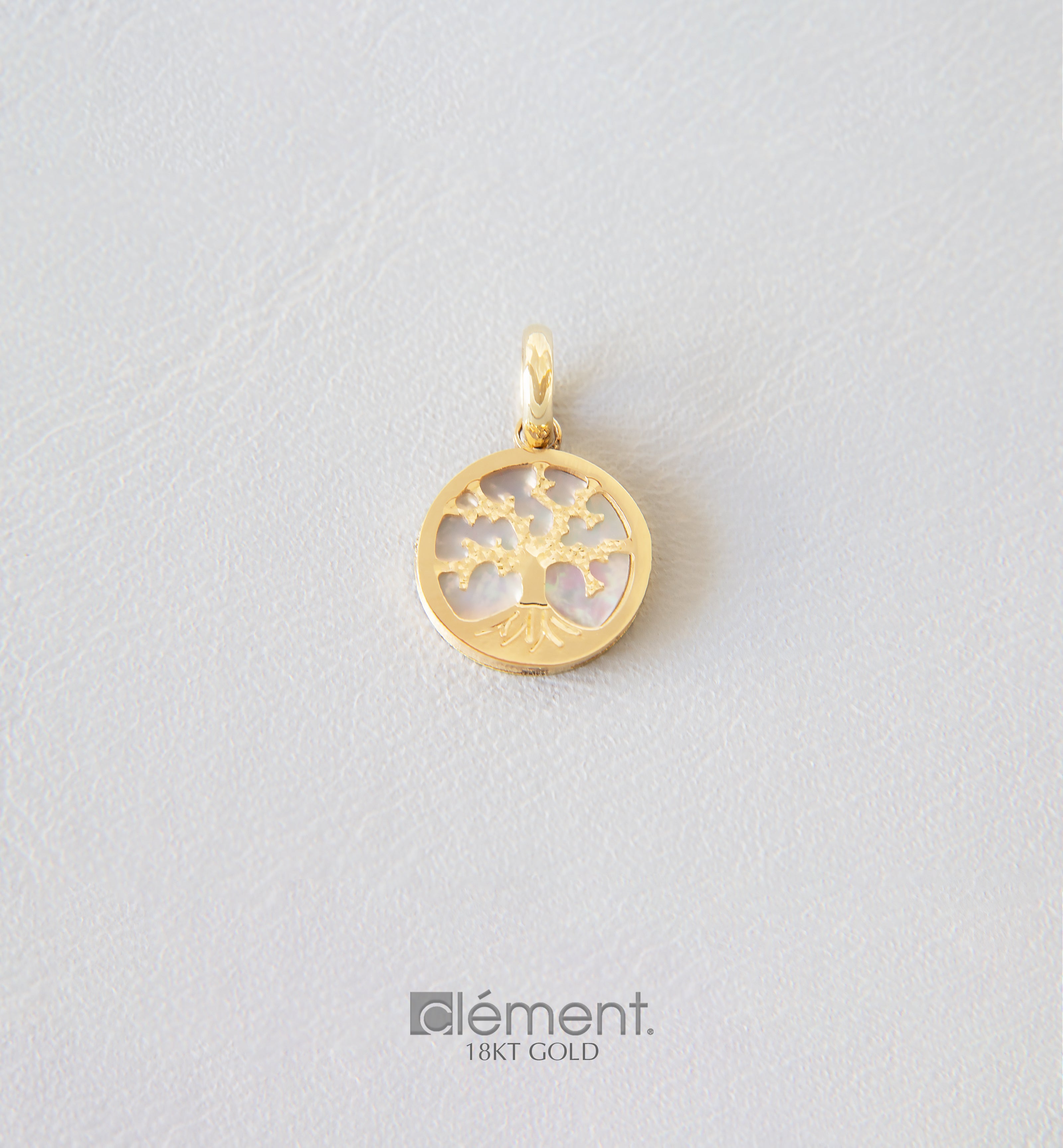 18ct Yellow Gold Tree of Life Pendant with Mother of Pearl